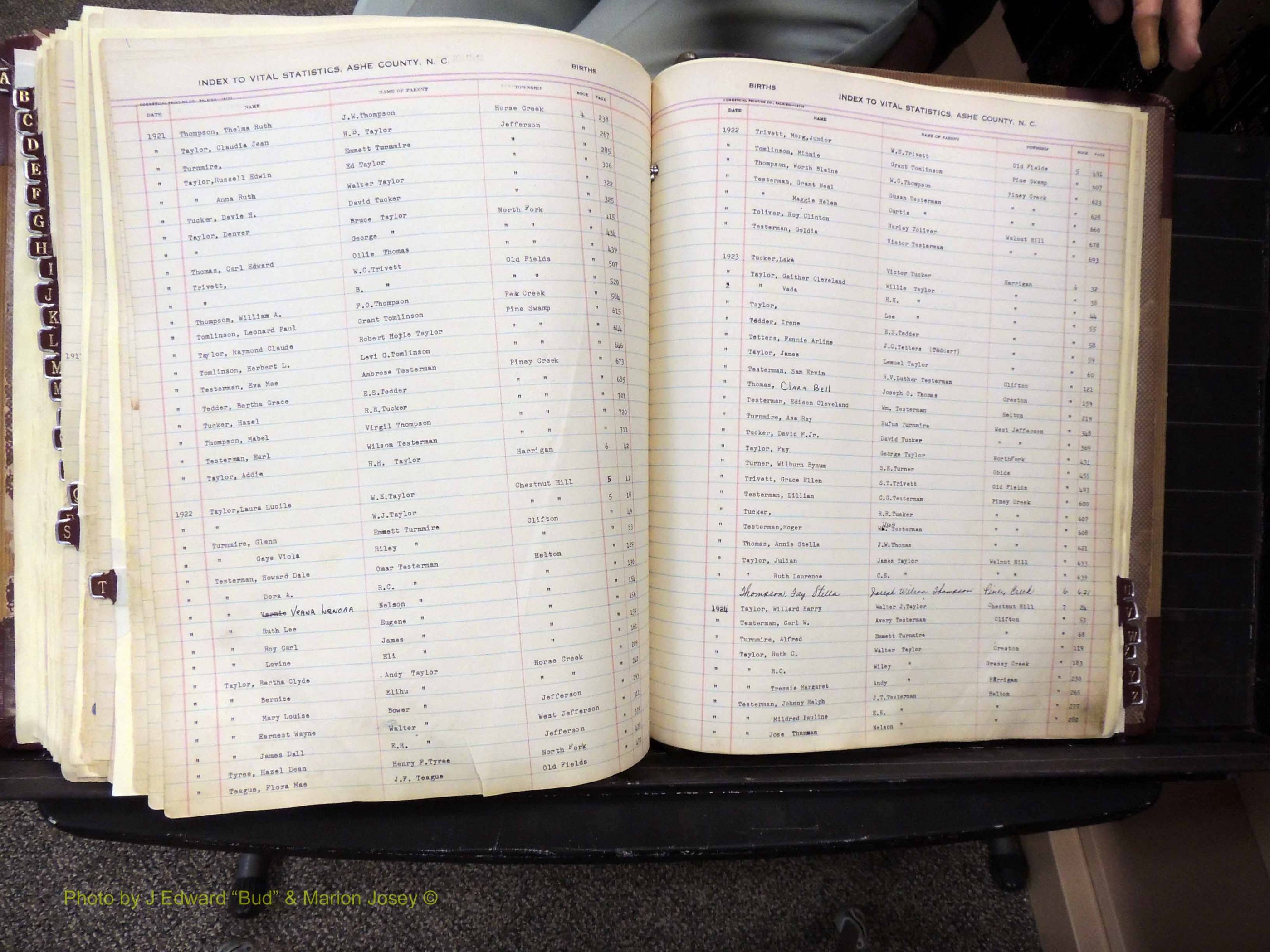 Ashe Co, NC, Births, 1913-1946 (354).JPG