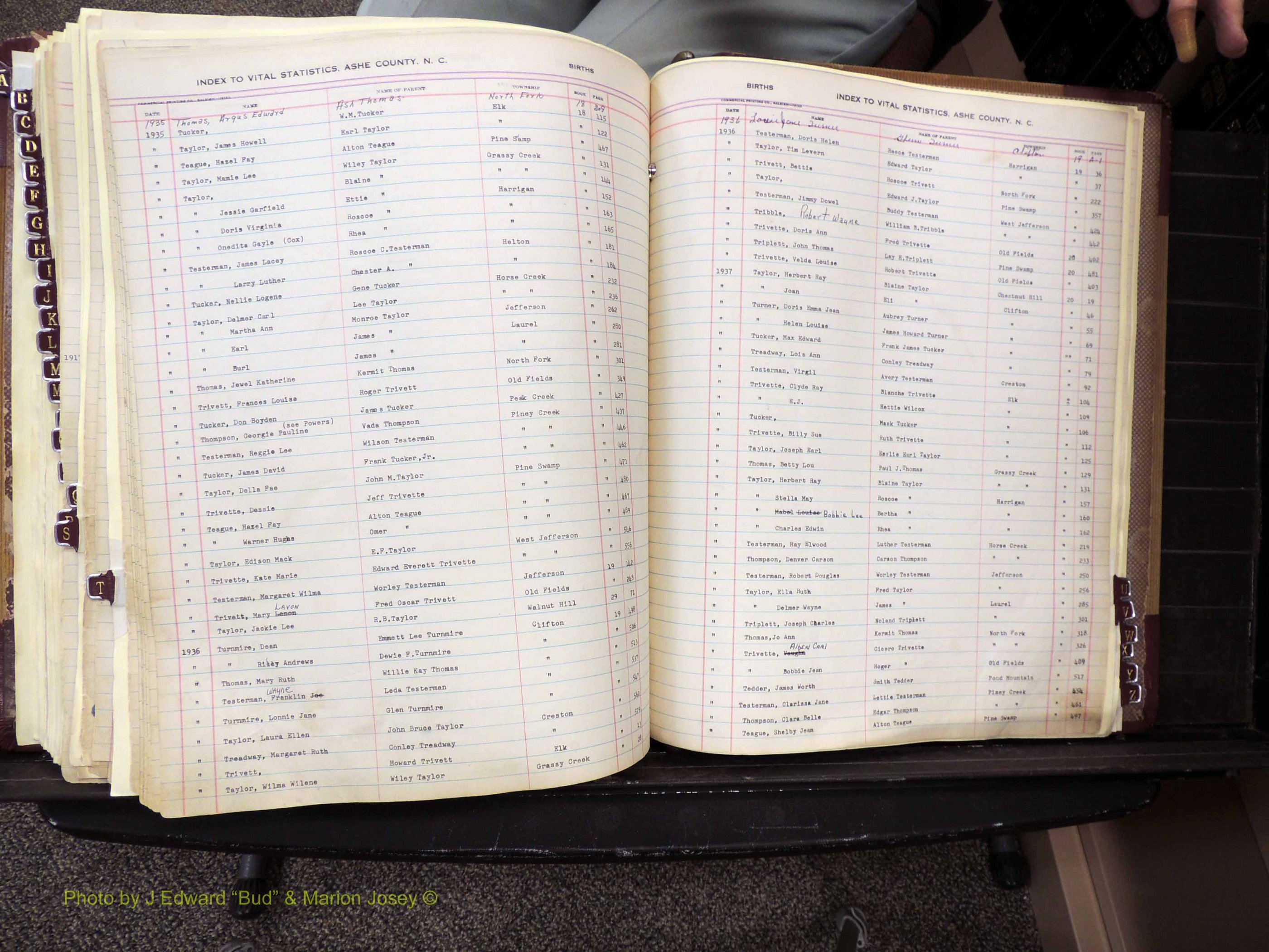 Ashe Co, NC, Births, 1913-1946 (358).JPG