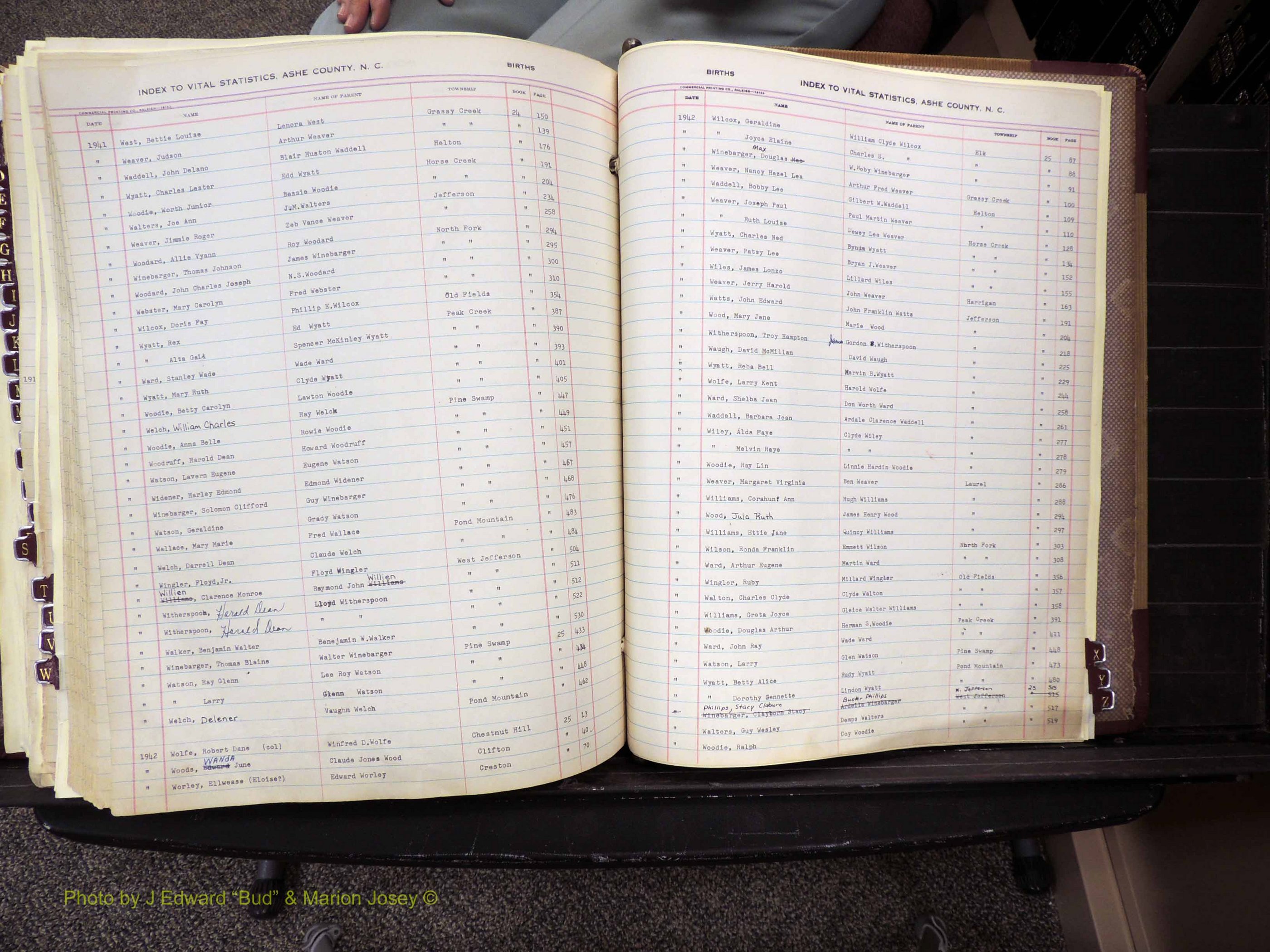 Ashe Co, NC, Births, 1913-1946 (382).JPG
