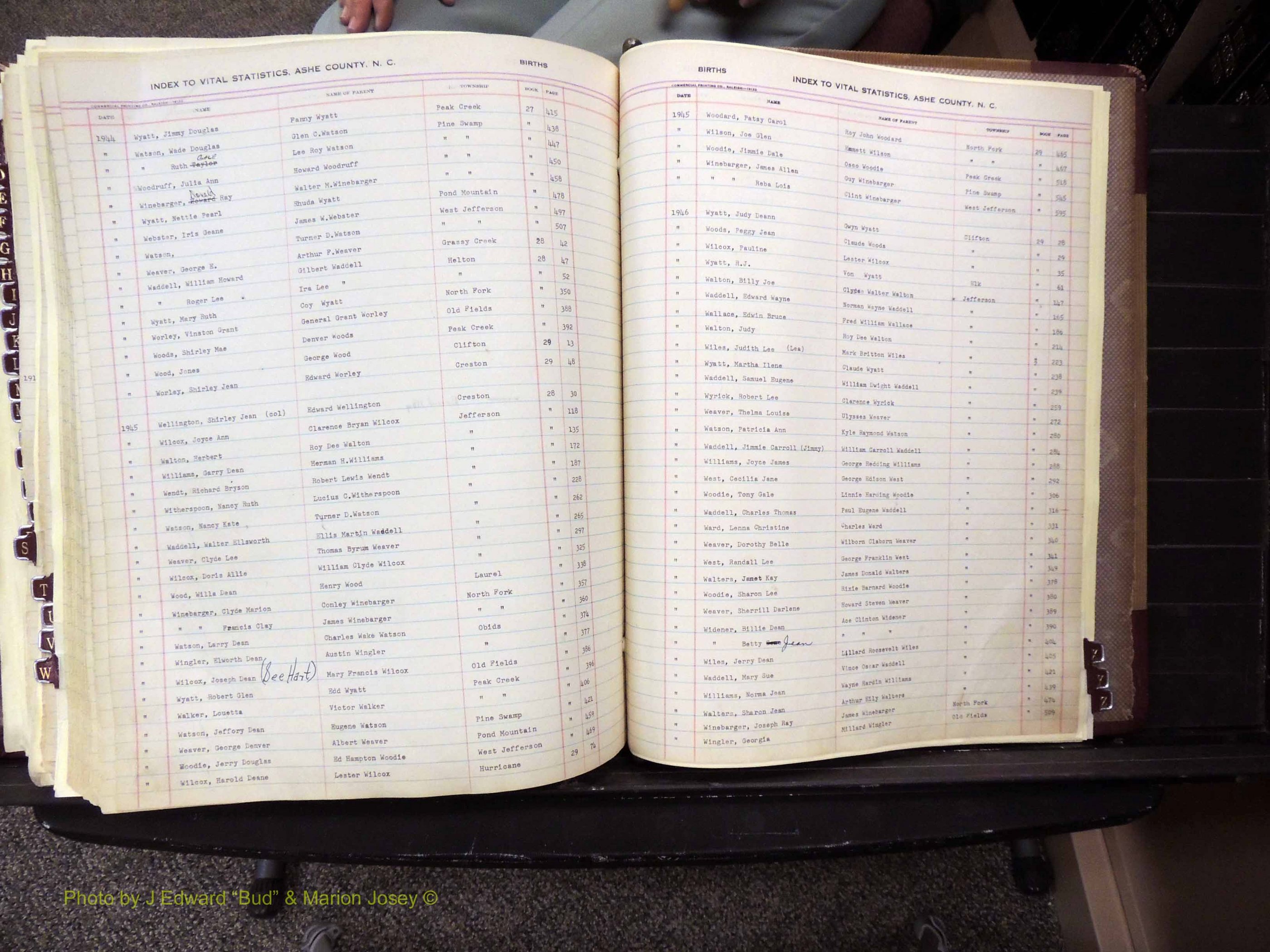 Ashe Co, NC, Births, 1913-1946 (384).JPG