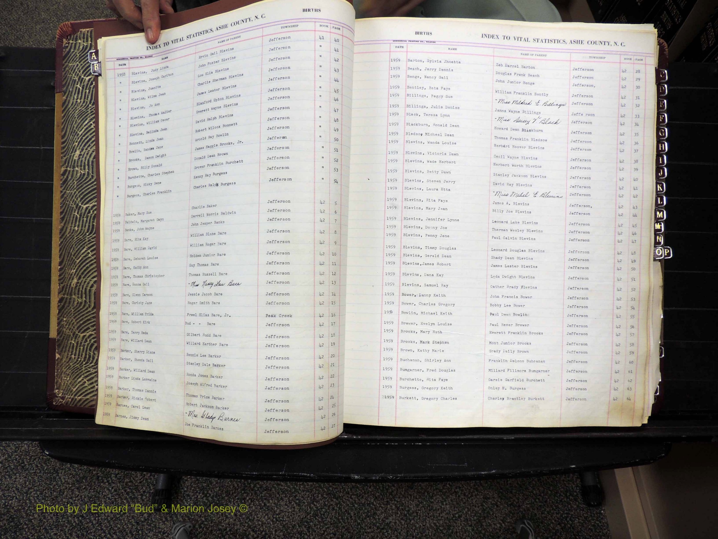 Ashe Co, NC, Births, 1947-1997 (116).JPG