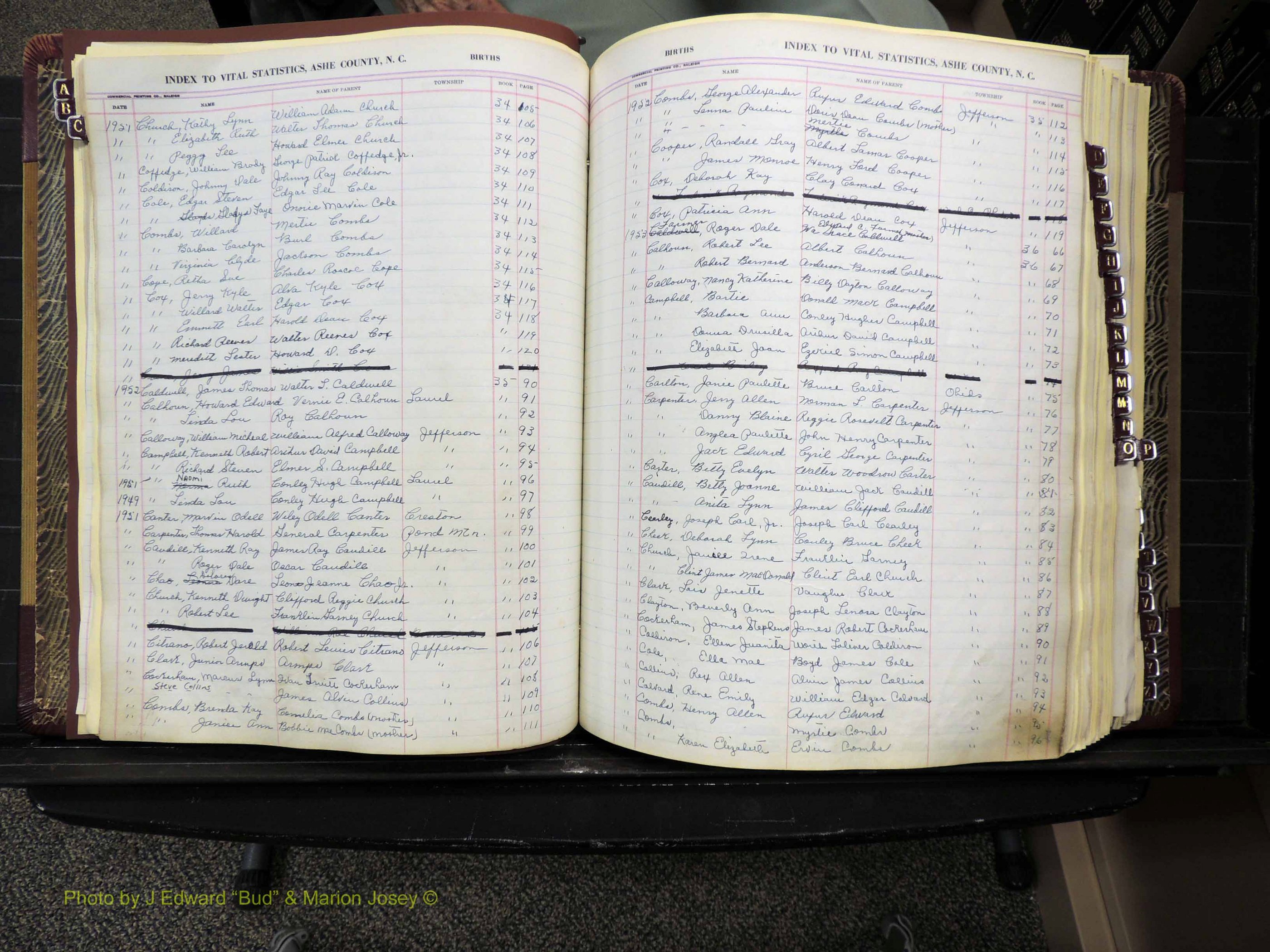 Ashe Co, NC, Births, 1947-1997 (134).JPG