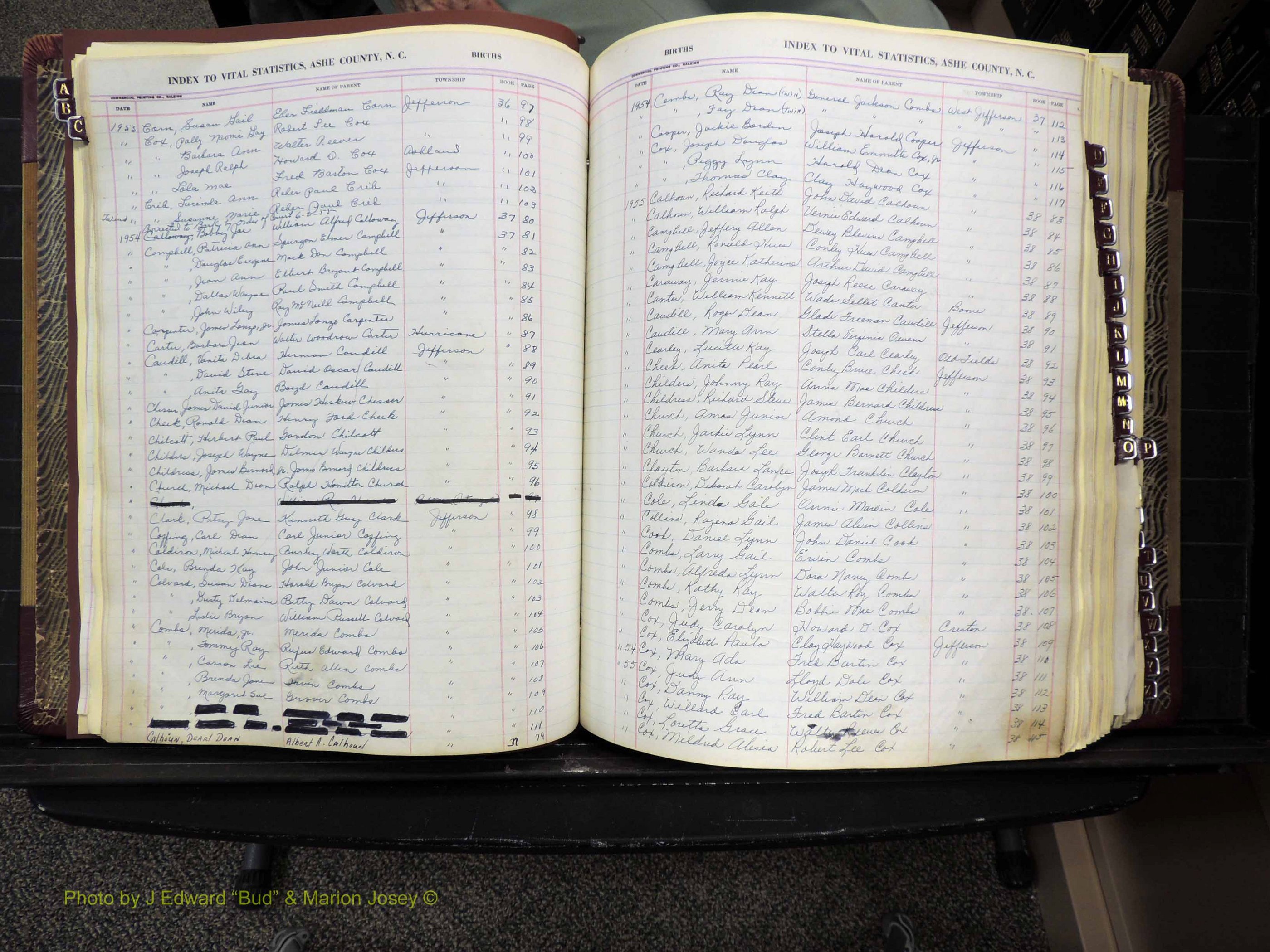 Ashe Co, NC, Births, 1947-1997 (135).JPG