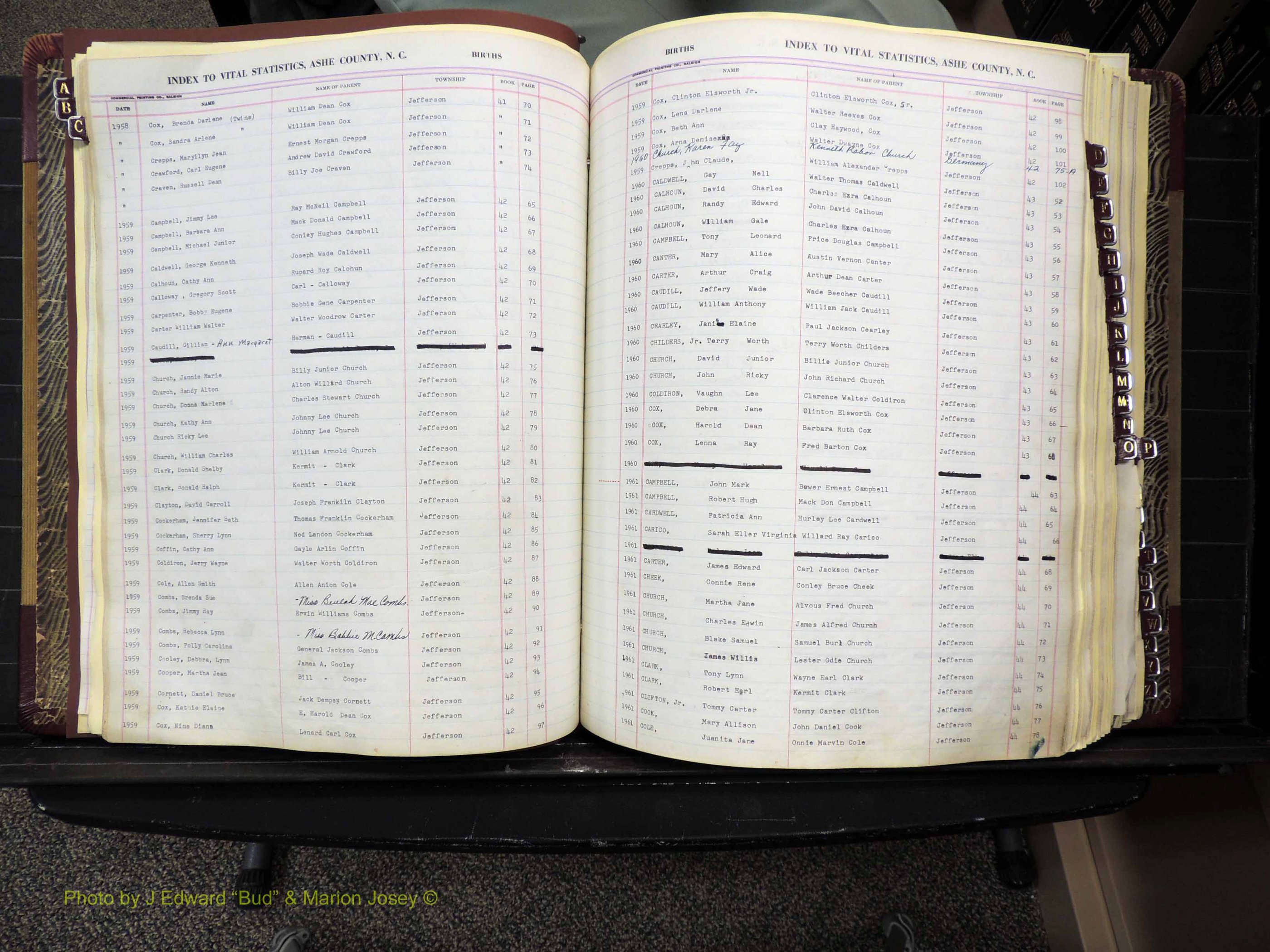 Ashe Co, NC, Births, 1947-1997 (137).JPG