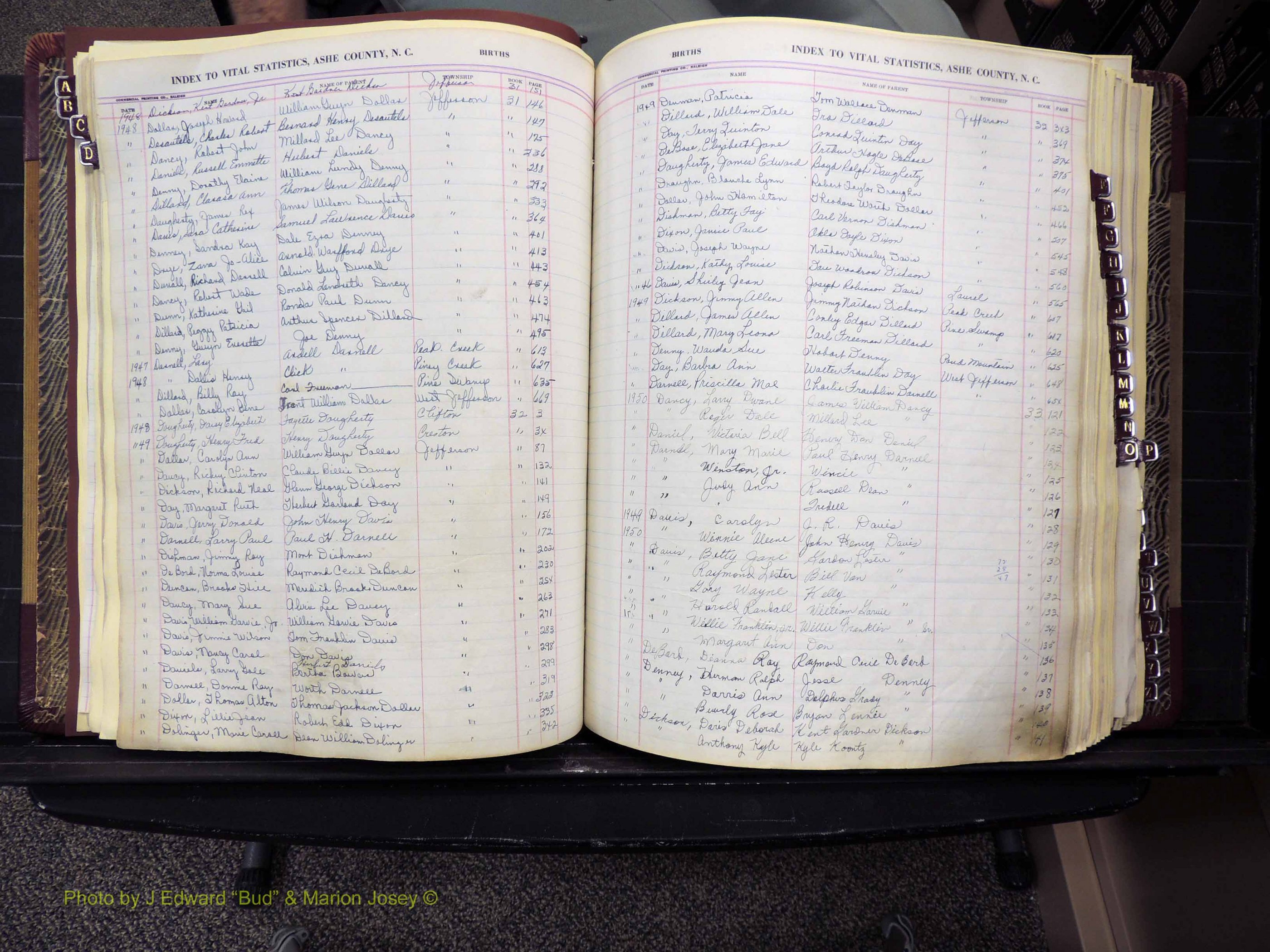 Ashe Co, NC, Births, 1947-1997 (146).JPG