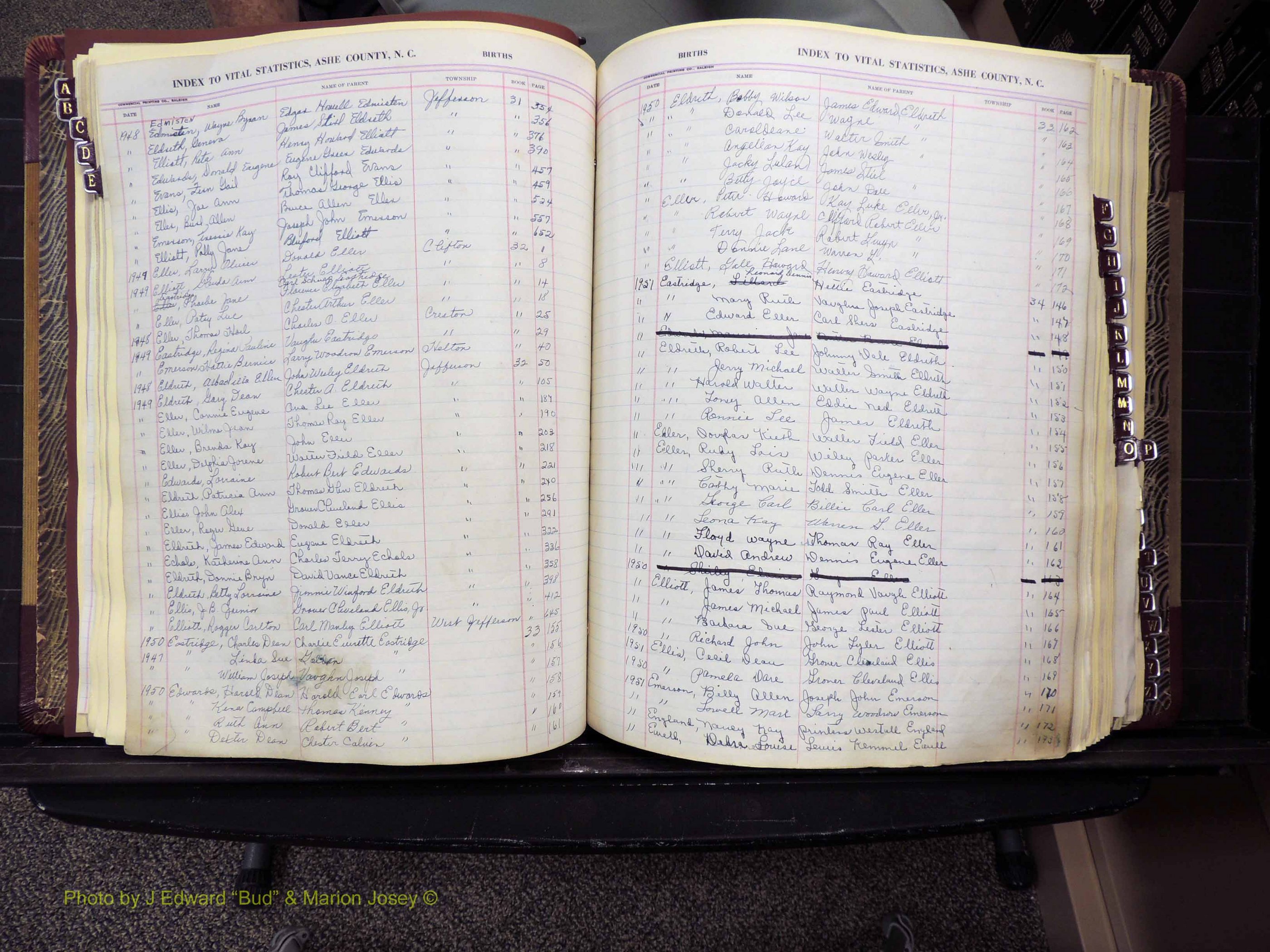 Ashe Co, NC, Births, 1947-1997 (156).JPG