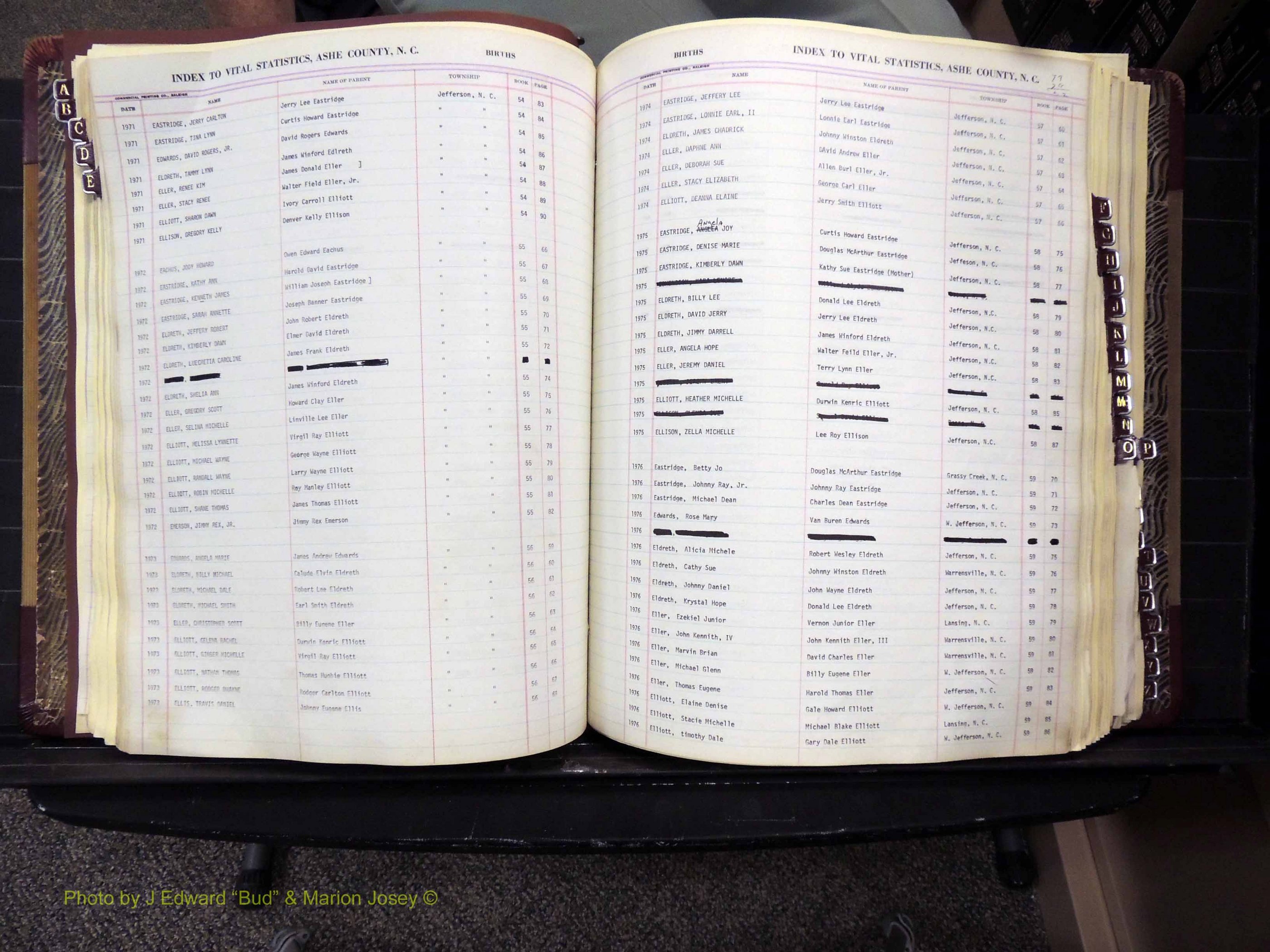 Ashe Co, NC, Births, 1947-1997 (161).JPG