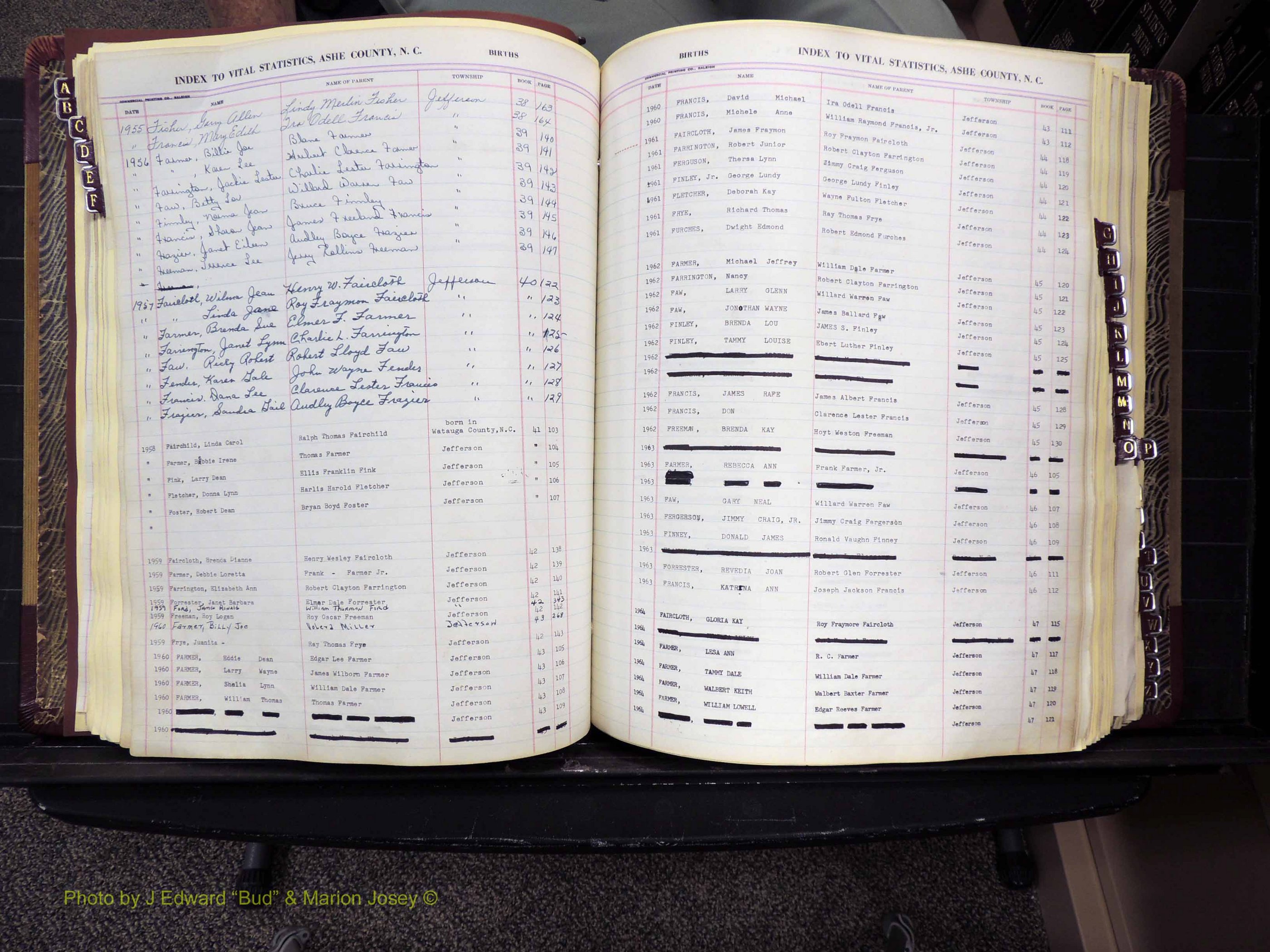 Ashe Co, NC, Births, 1947-1997 (166).JPG