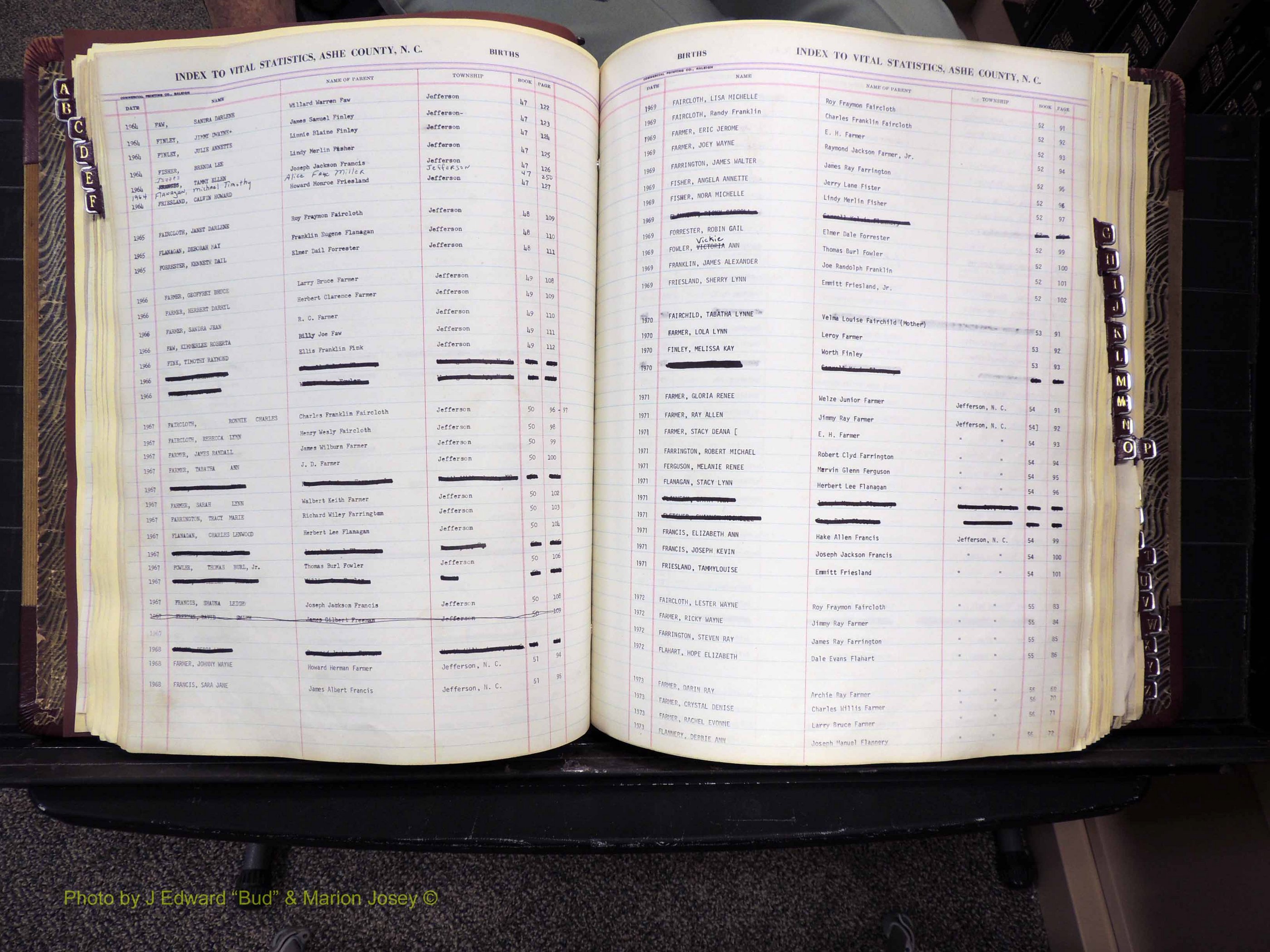 Ashe Co, NC, Births, 1947-1997 (167).JPG