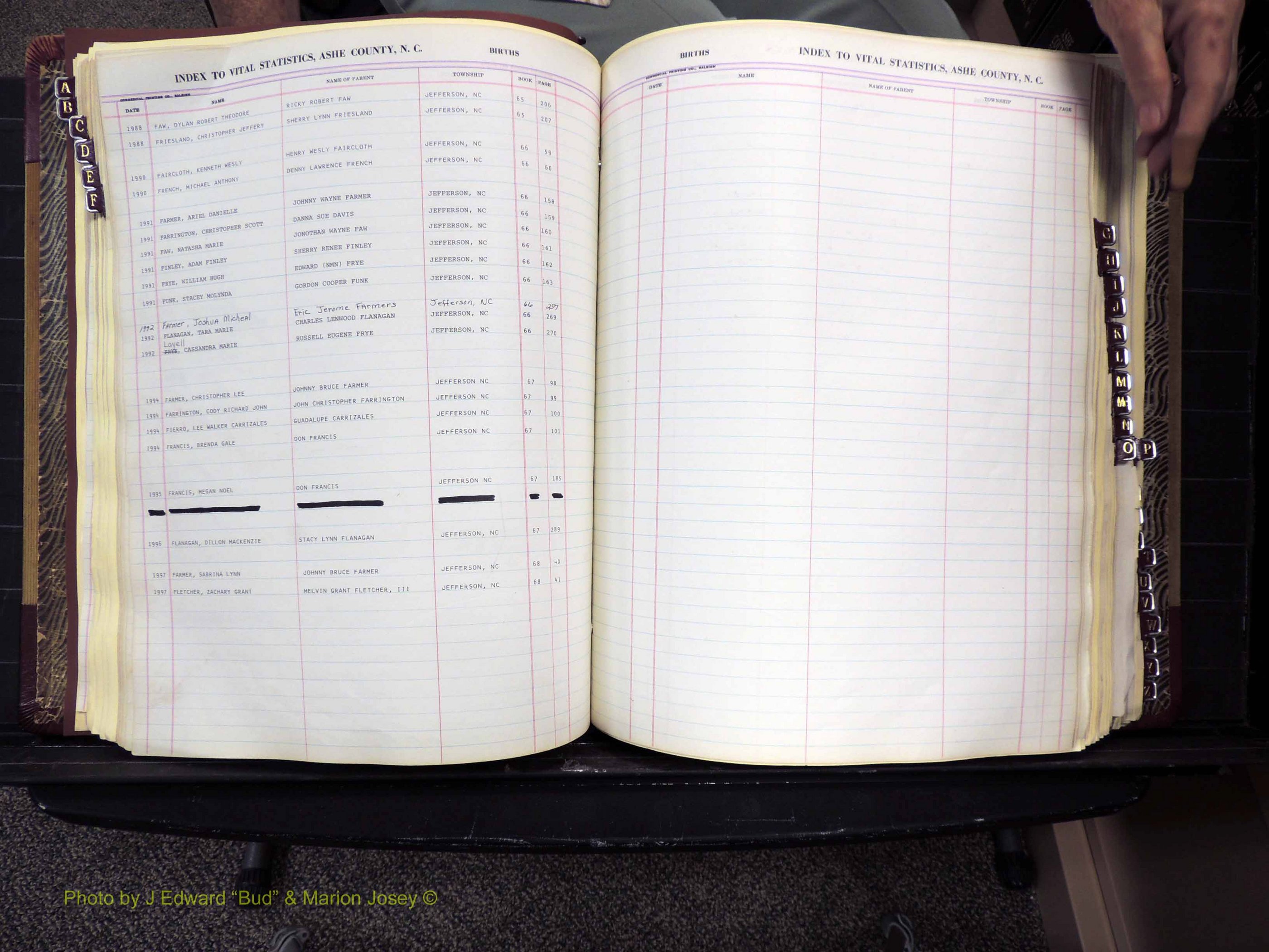 Ashe Co, NC, Births, 1947-1997 (169).JPG