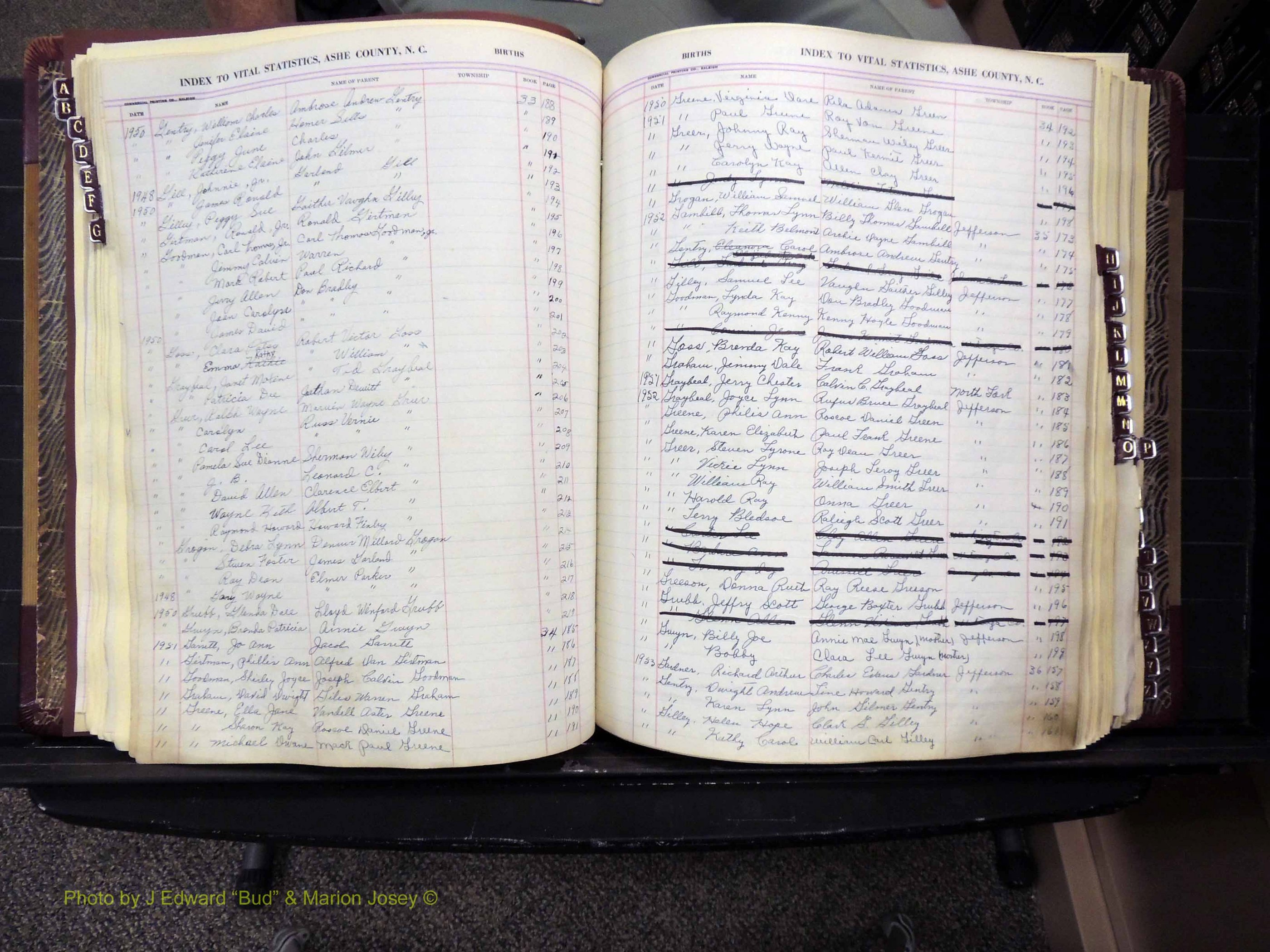 Ashe Co, NC, Births, 1947-1997 (172).JPG