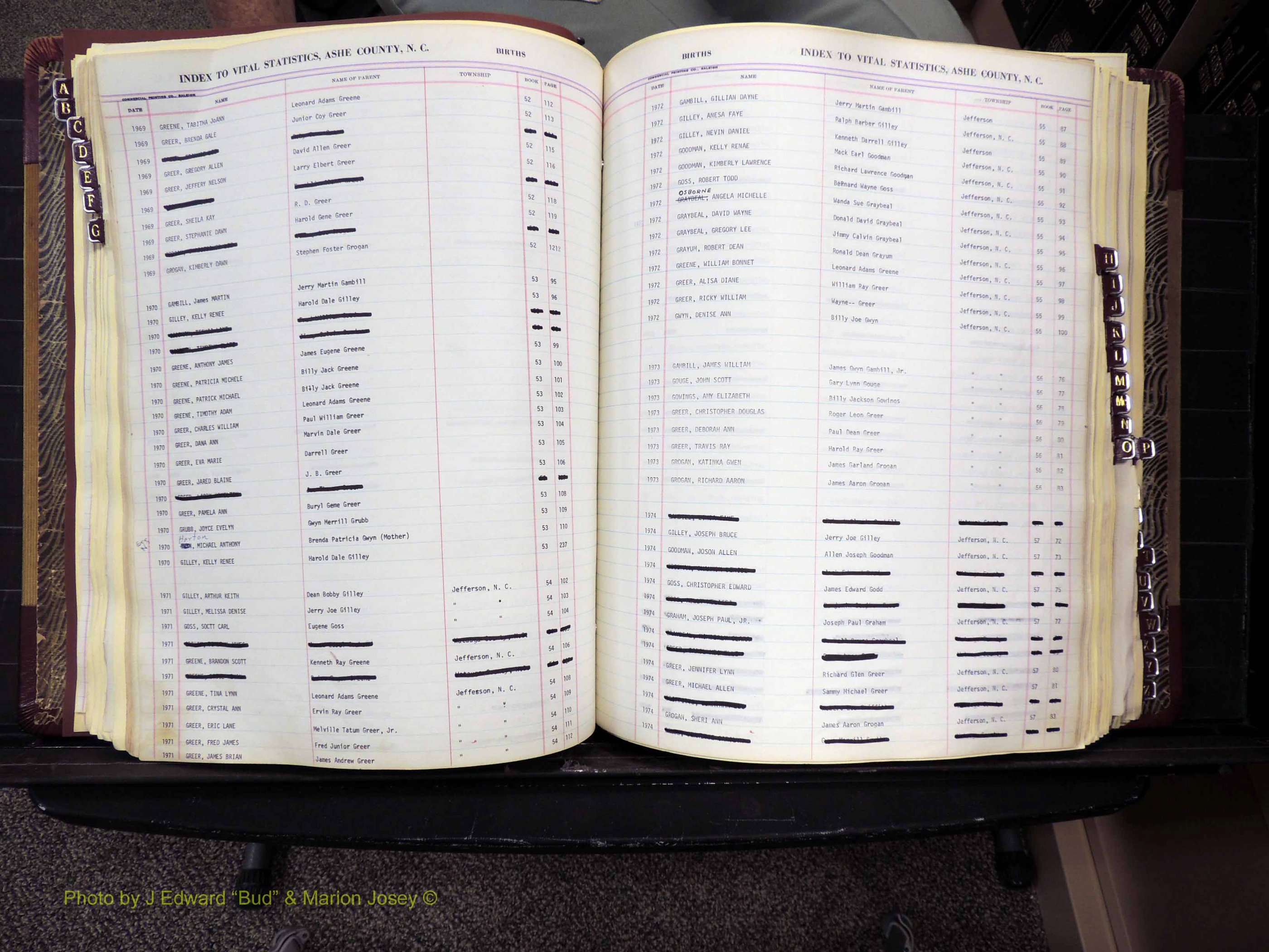 Ashe Co, NC, Births, 1947-1997 (178).JPG