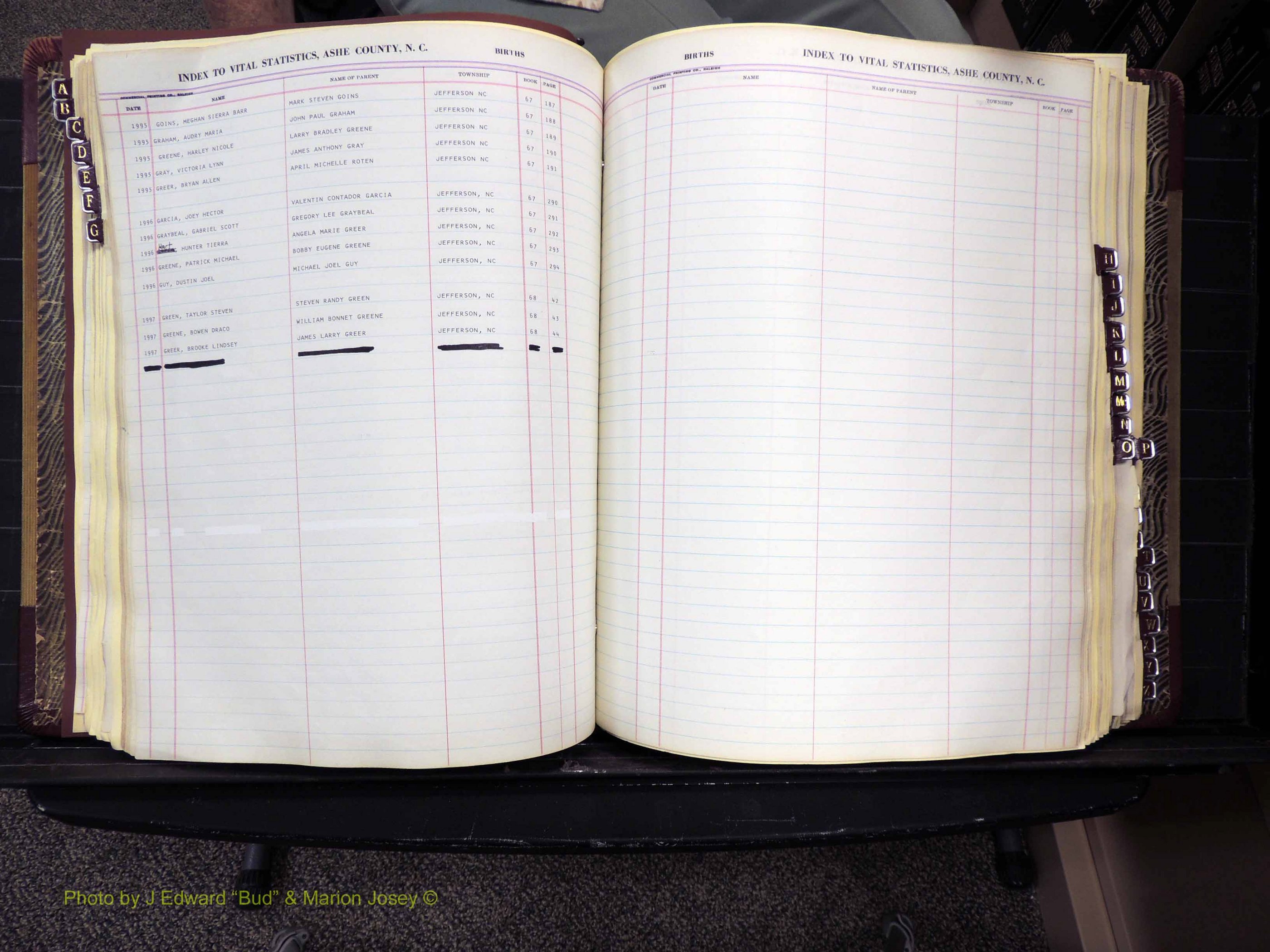 Ashe Co, NC, Births, 1947-1997 (181).JPG