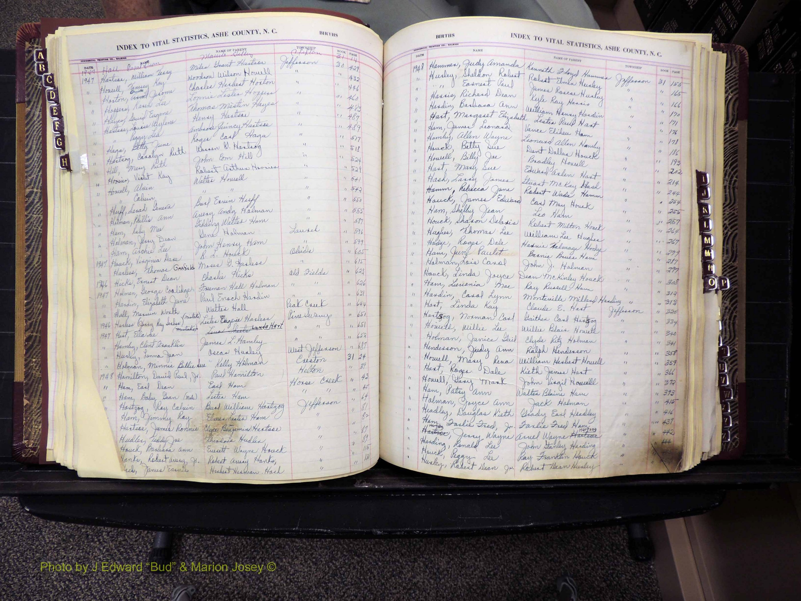 Ashe Co, NC, Births, 1947-1997 (183).JPG