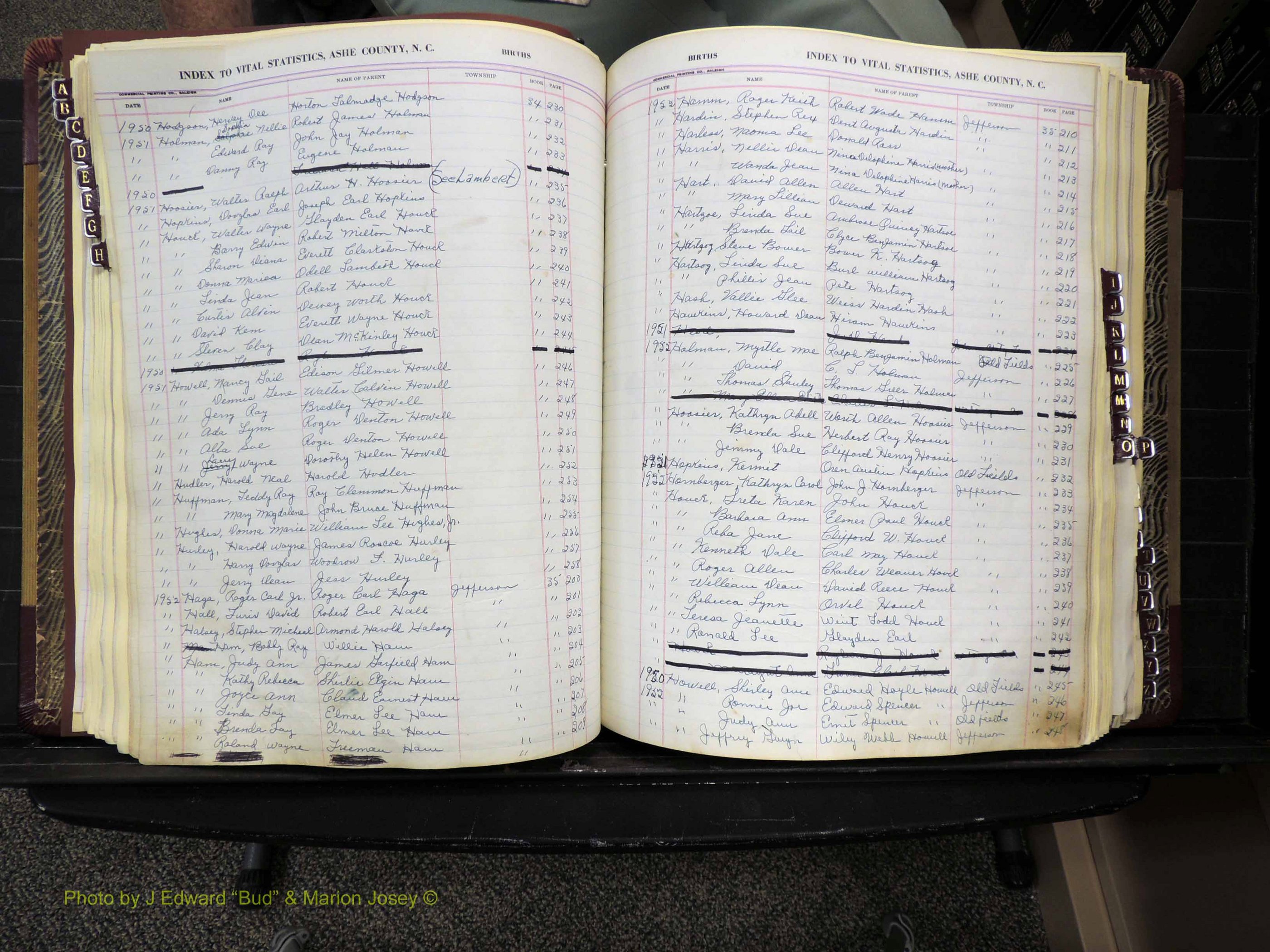 Ashe Co, NC, Births, 1947-1997 (186).JPG