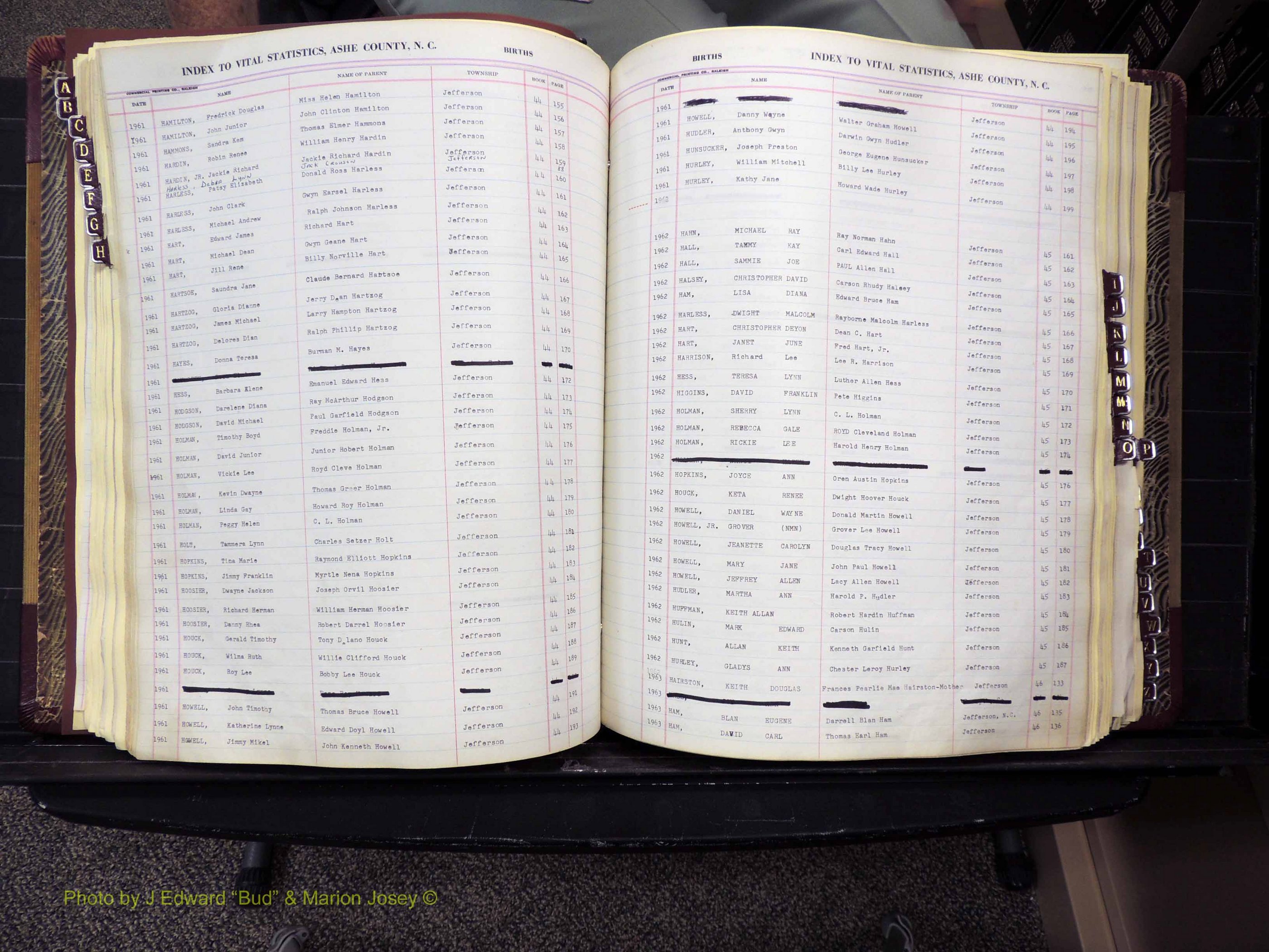 Ashe Co, NC, Births, 1947-1997 (192).JPG