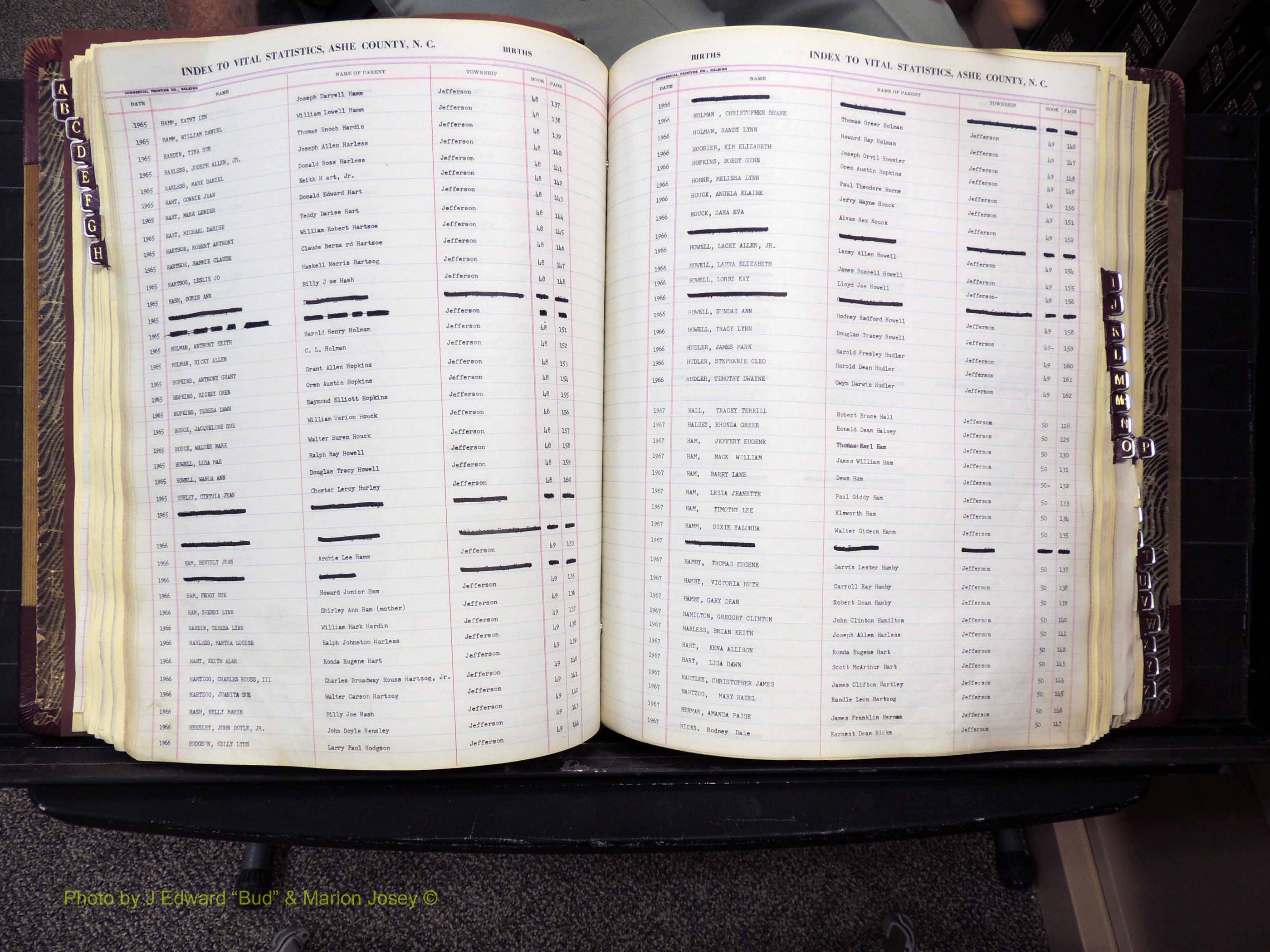 Ashe Co, NC, Births, 1947-1997 (194).JPG