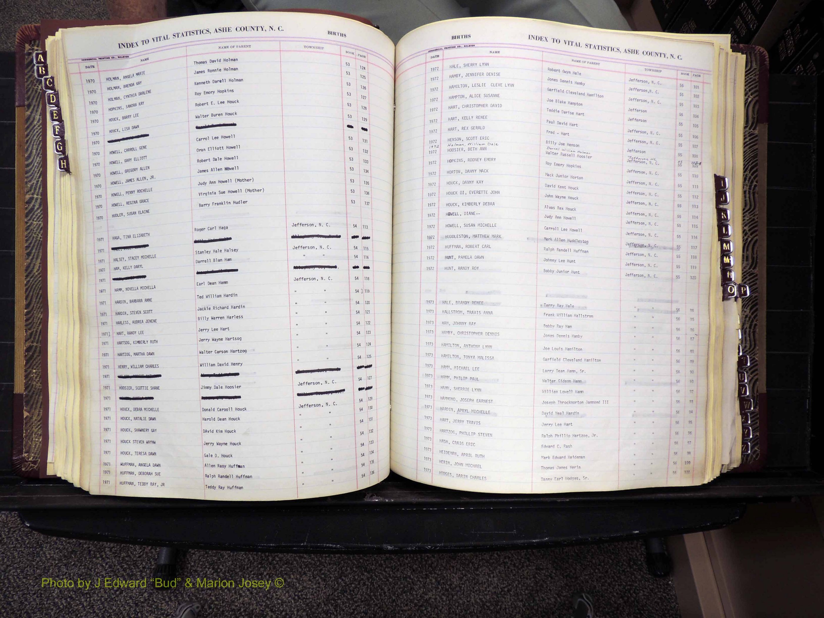 Ashe Co, NC, Births, 1947-1997 (196).JPG