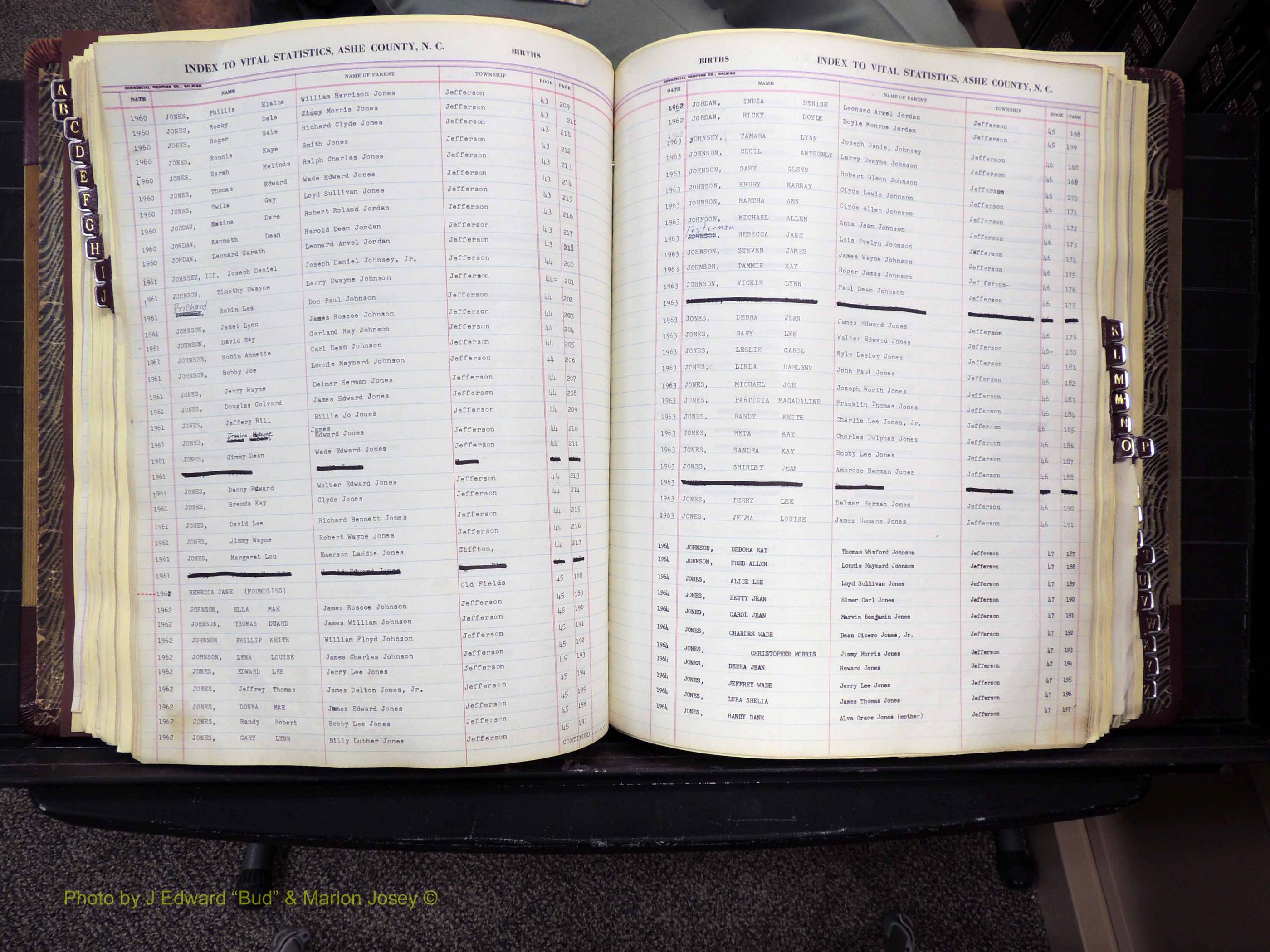 Ashe Co, NC, Births, 1947-1997 (207).JPG