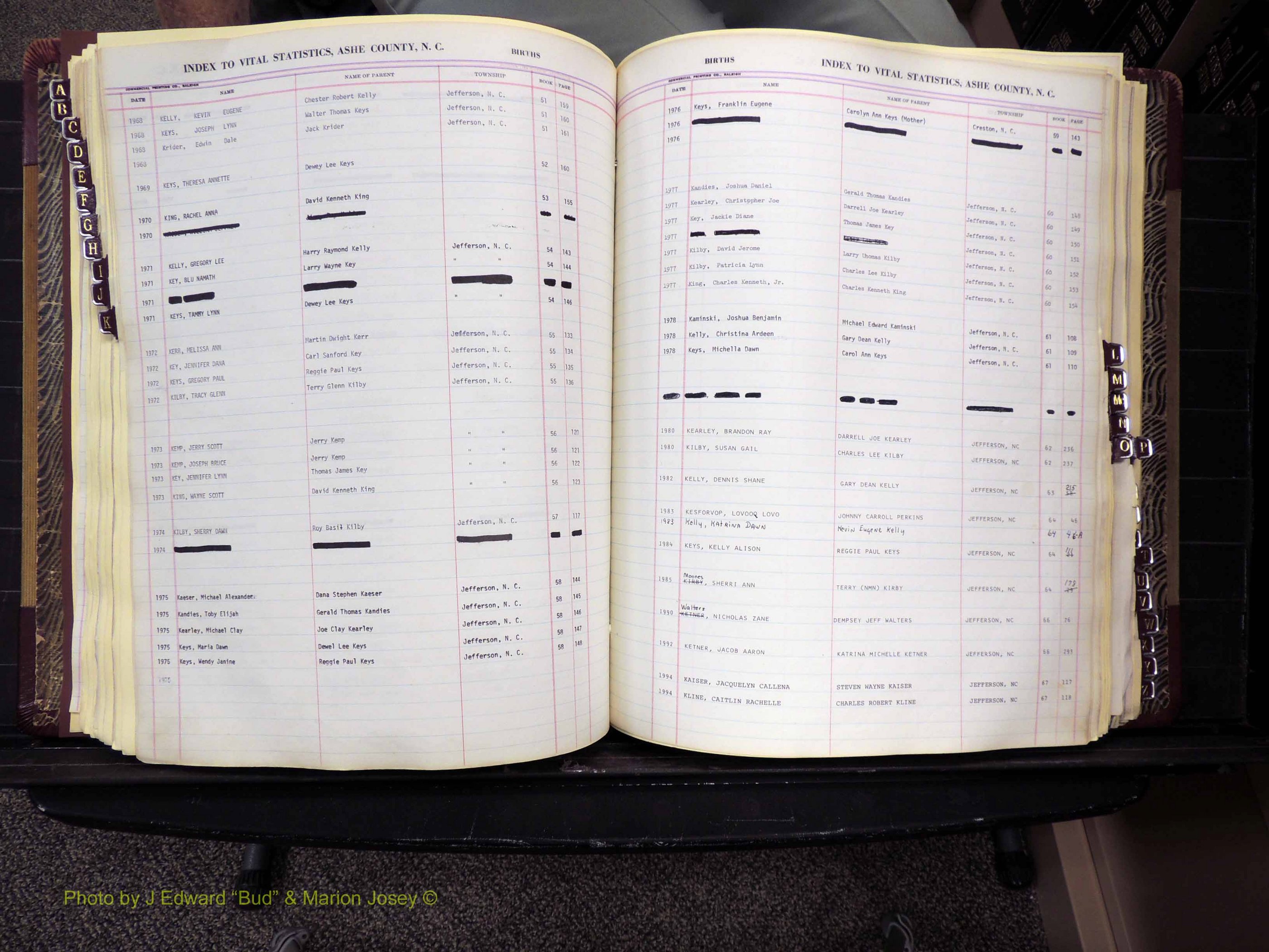 Ashe Co, NC, Births, 1947-1997 (214).JPG