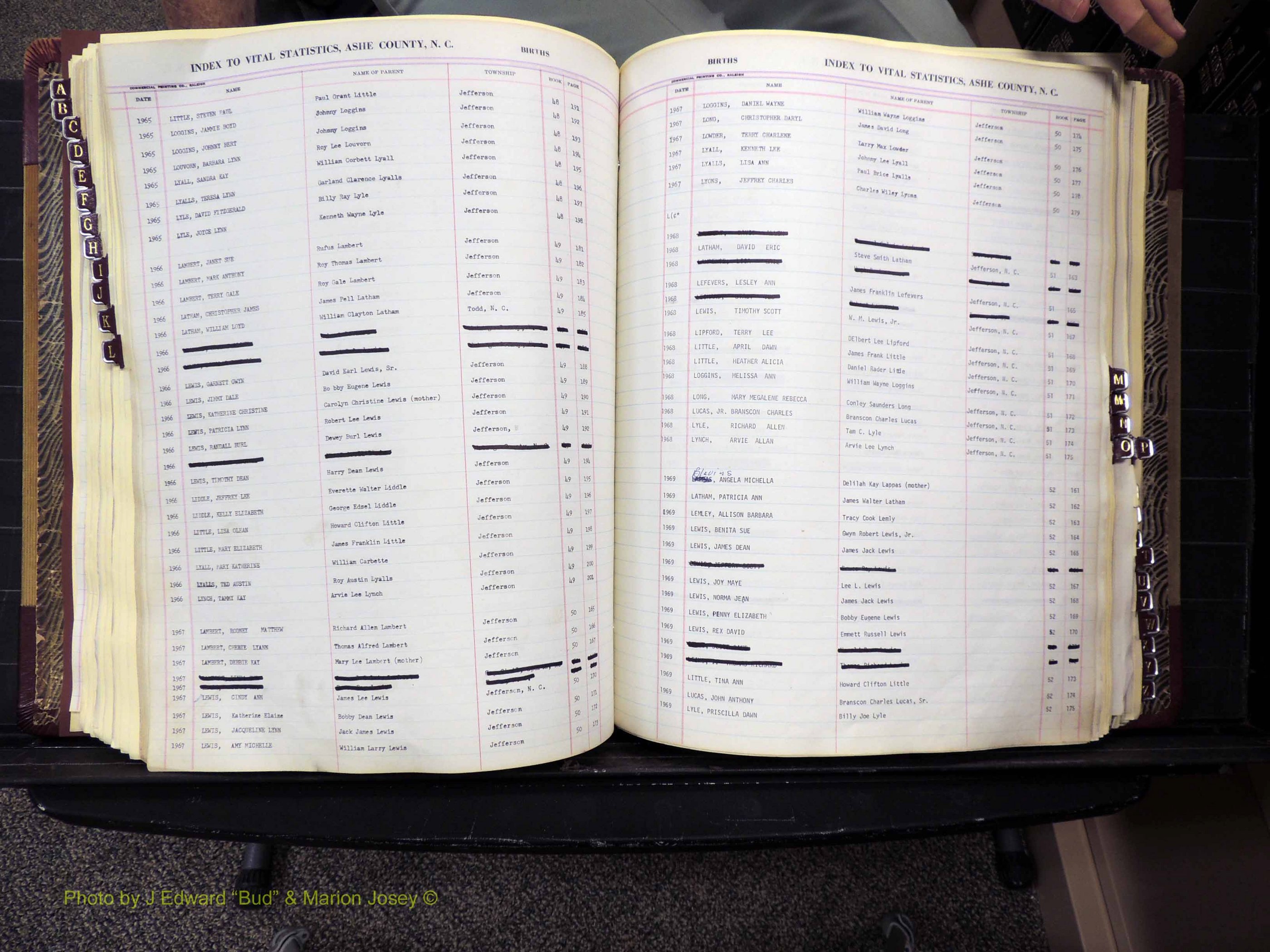 Ashe Co, NC, Births, 1947-1997 (222).JPG