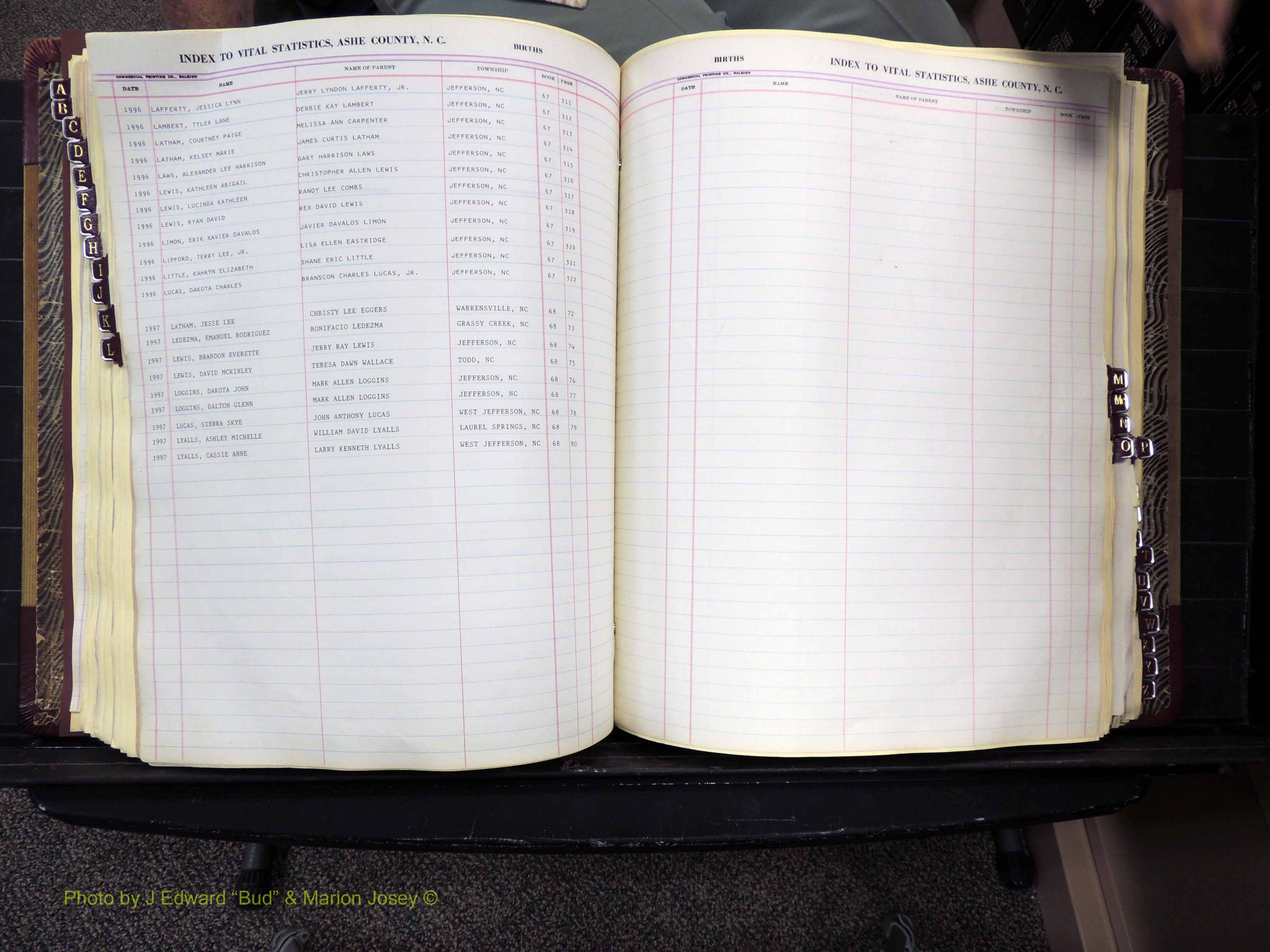 Ashe Co, NC, Births, 1947-1997 (226).JPG