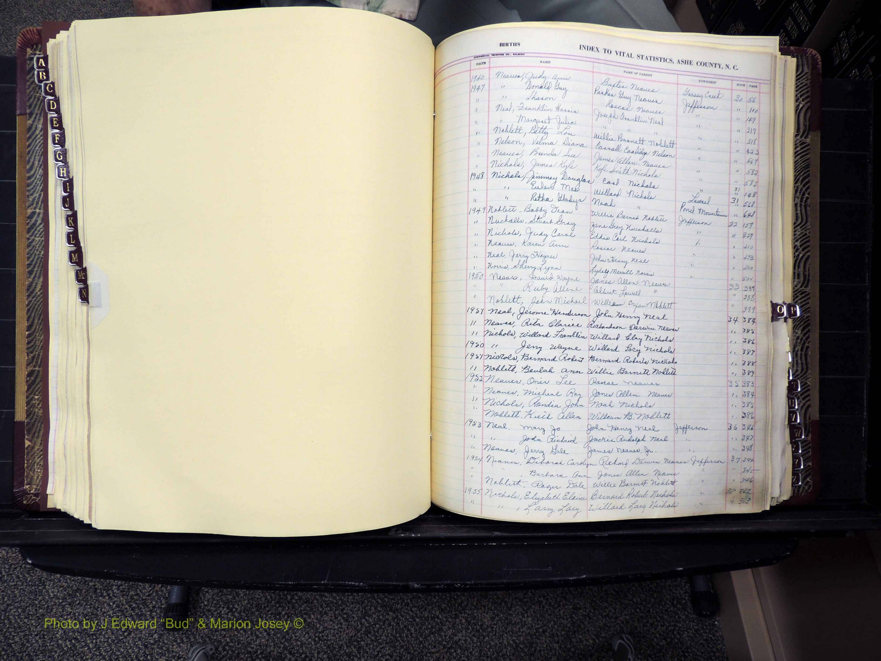 Ashe Co, NC, Births, 1947-1997 (252).JPG