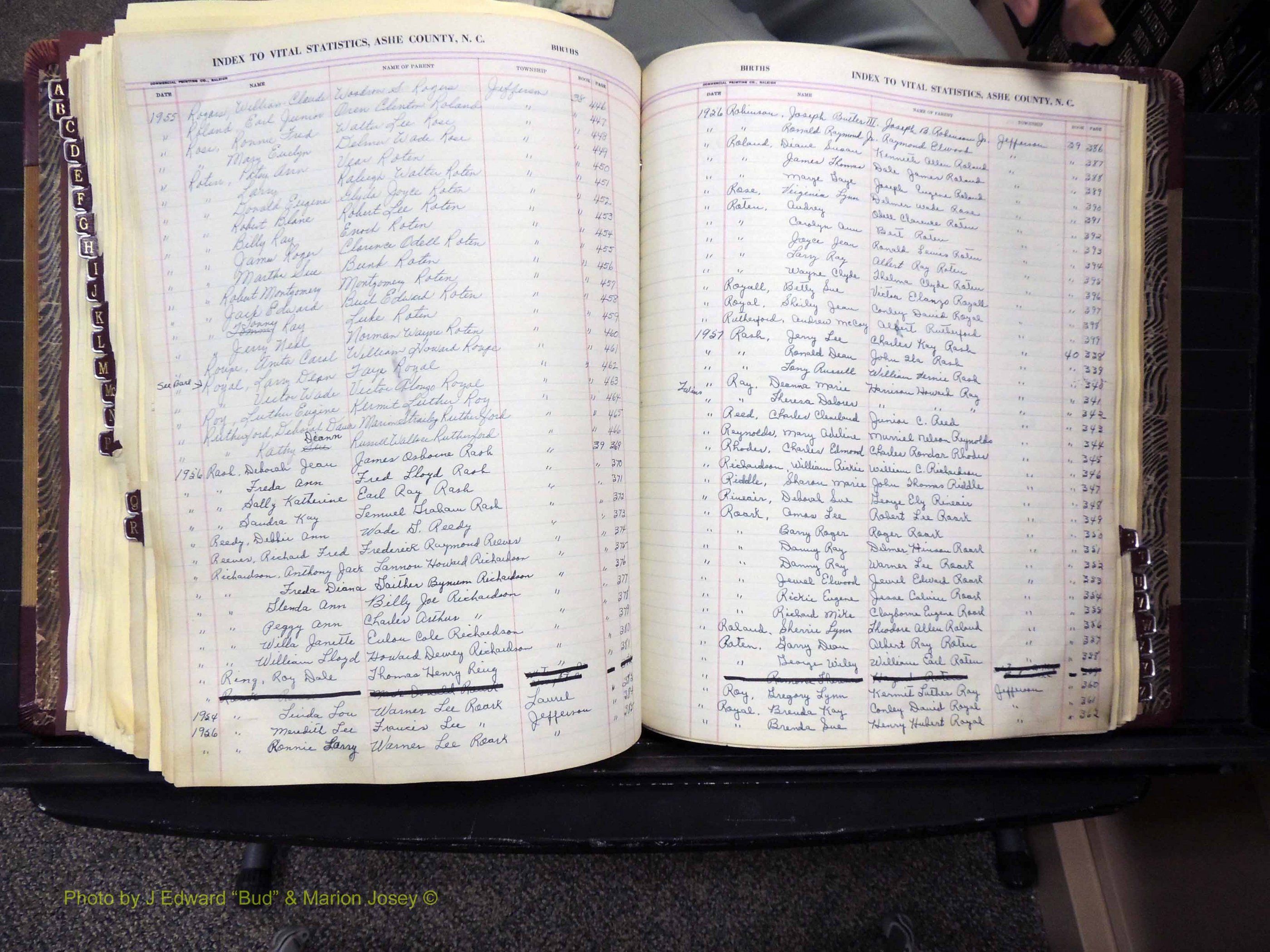 Ashe Co, NC, Births, 1947-1997 (284).JPG