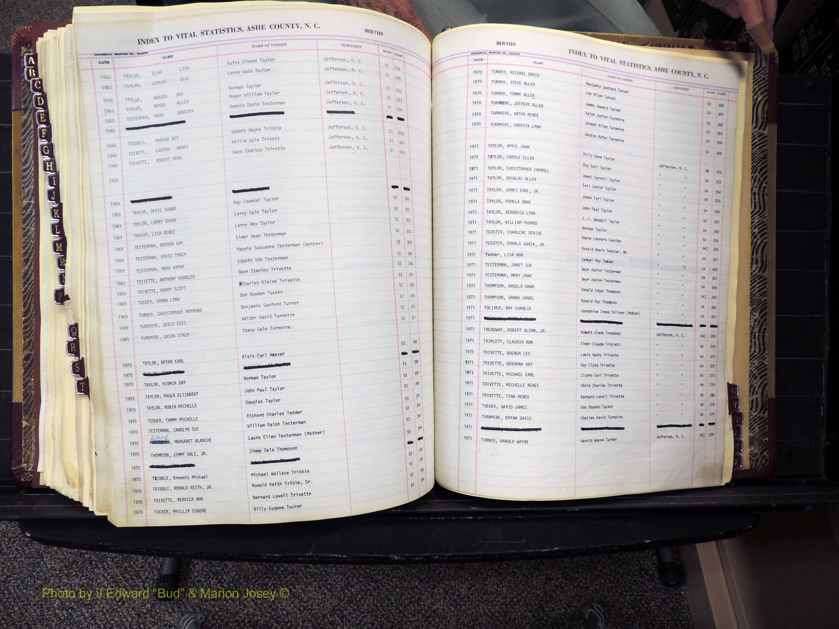 Ashe Co, NC, Births, 1947-1997 (319).JPG