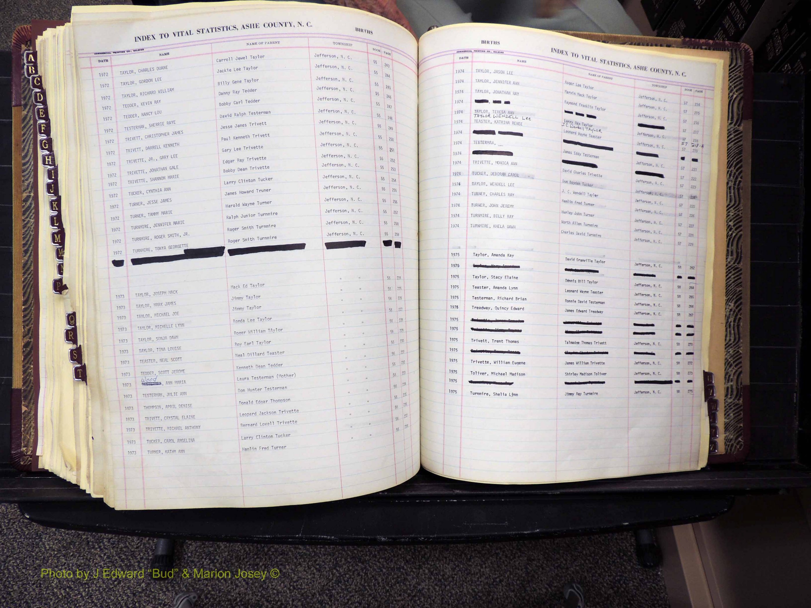 Ashe Co, NC, Births, 1947-1997 (320).JPG