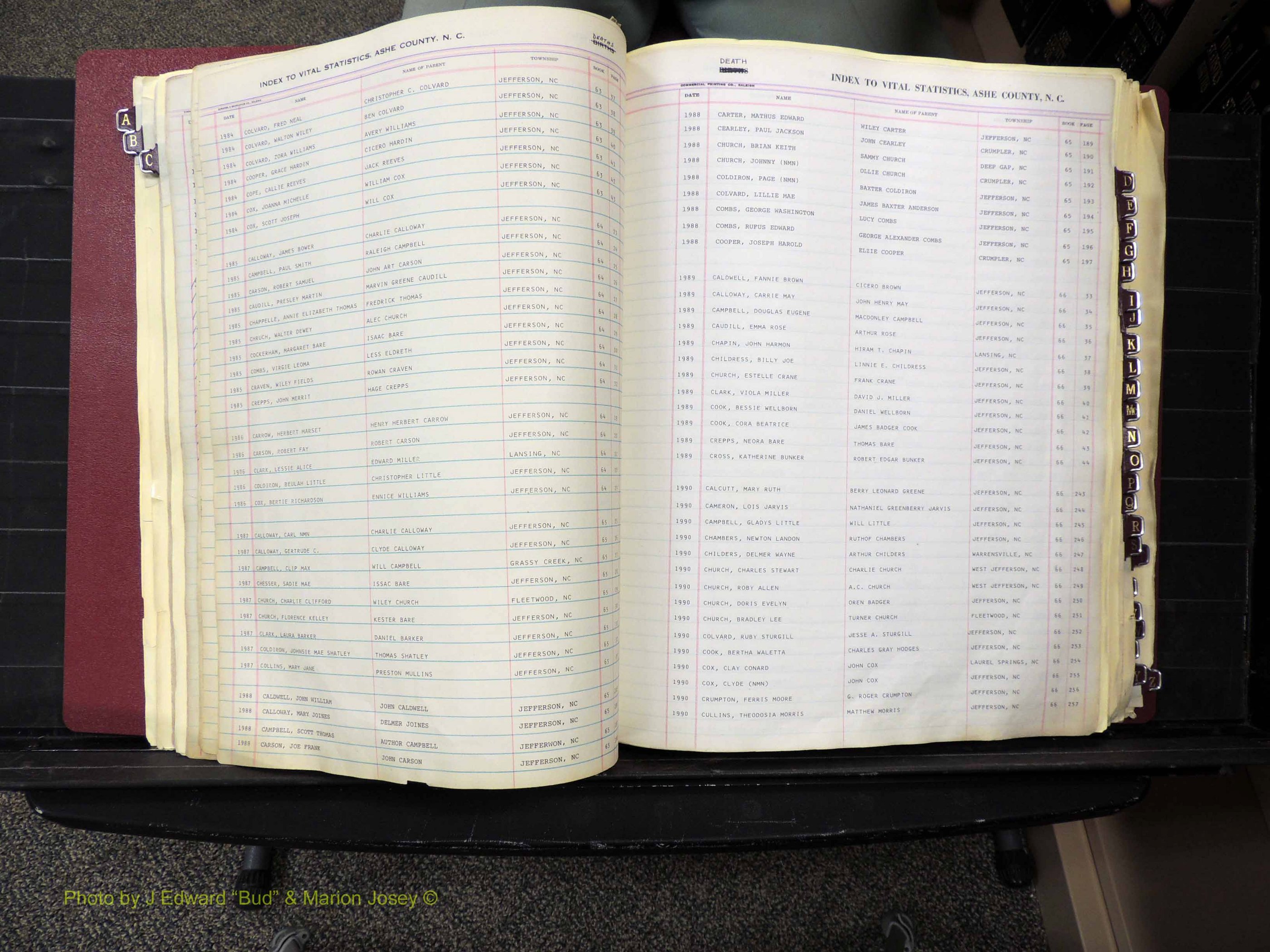 Ashe Co, NC, Deaths, 1913-1997 (143).JPG