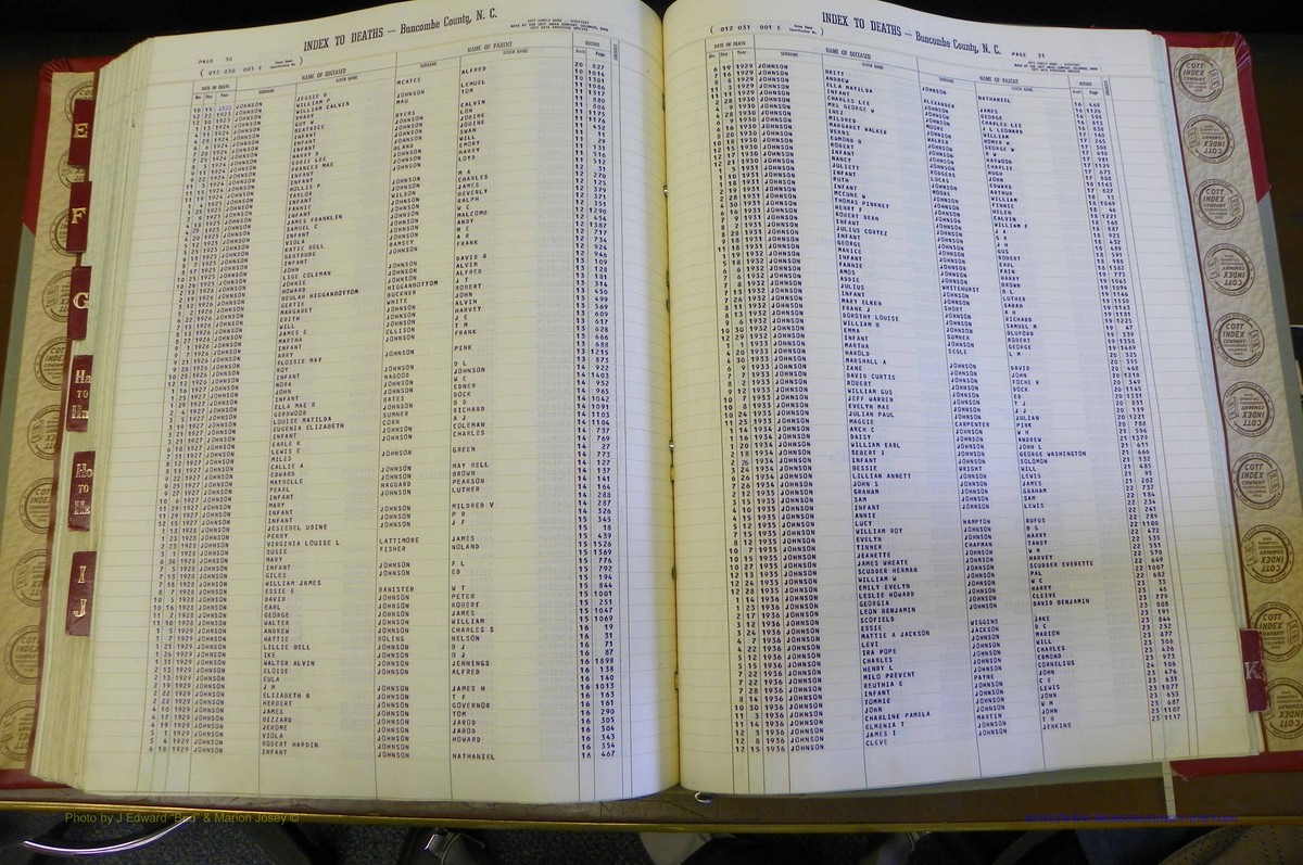 Bun. Co, NC, Deaths 1890 - 1988, E to K (192).JPG