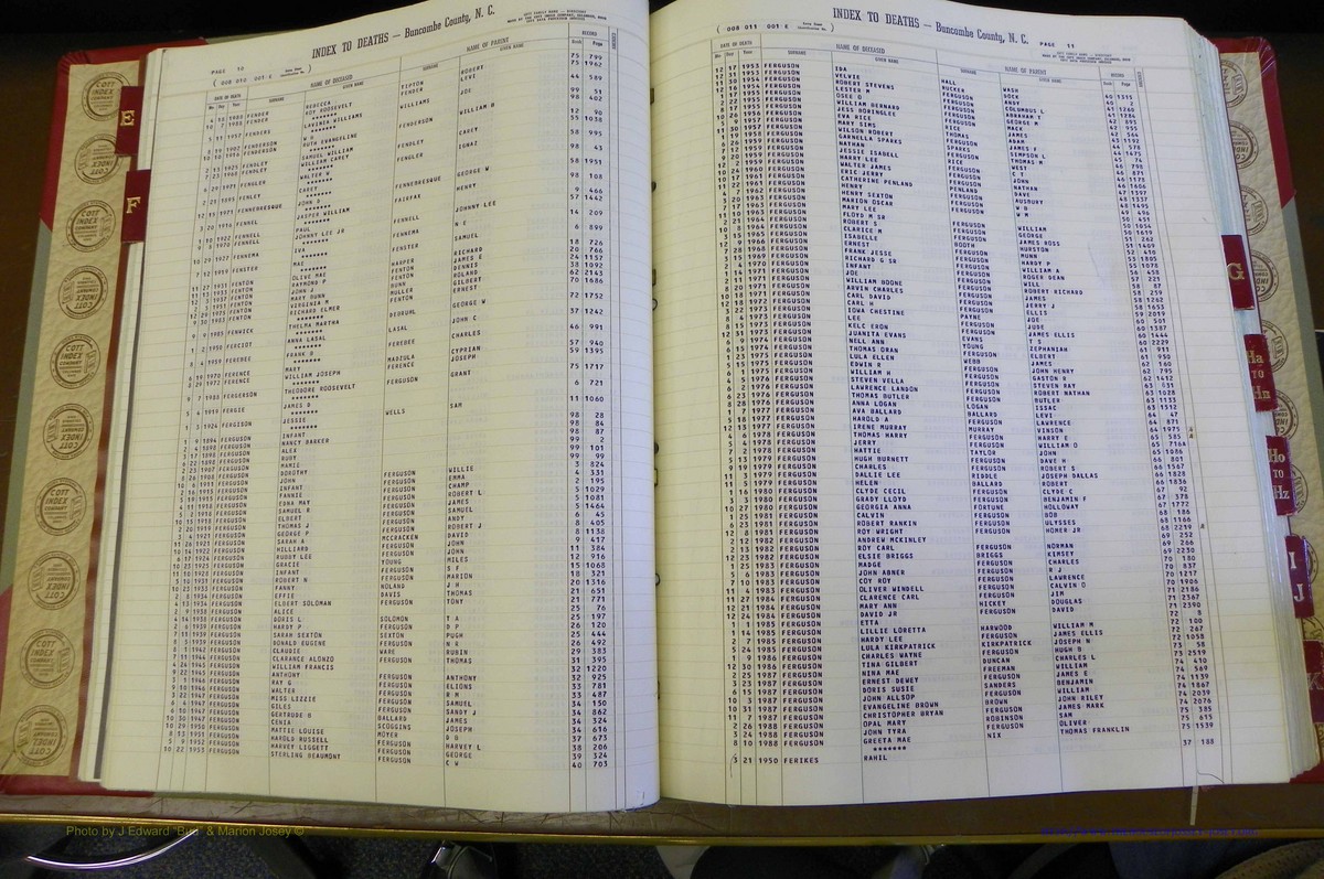 Bun. Co, NC, Deaths 1890 - 1988, E to K (30).JPG