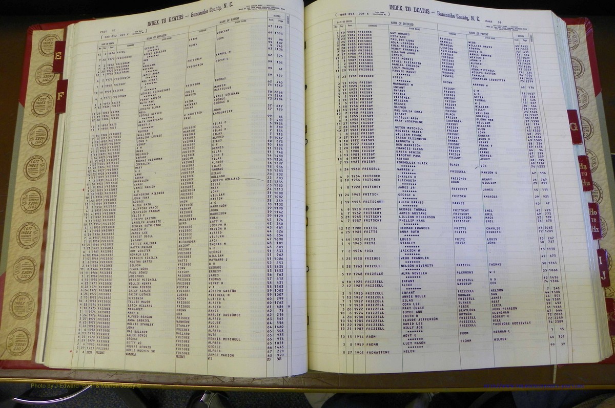 Bun. Co, NC, Deaths 1890 - 1988, E to K (51).JPG