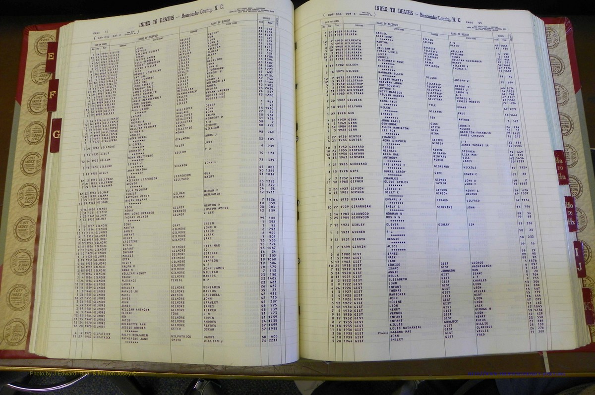 Bun. Co, NC, Deaths 1890 - 1988, E to K (74).JPG