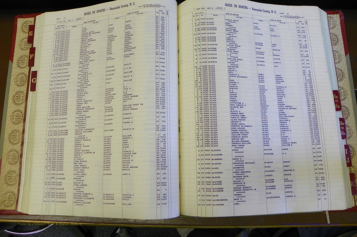 Bun. Co, NC, Deaths 1890 - 1988, E to K (75).JPG