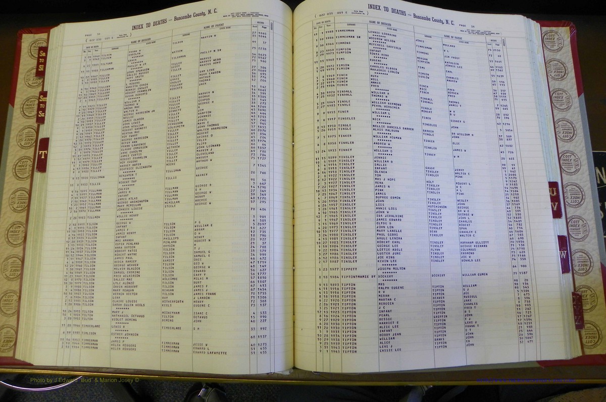 Bun. Co, NC, Deaths 1890 -1988, S to Z (102).JPG