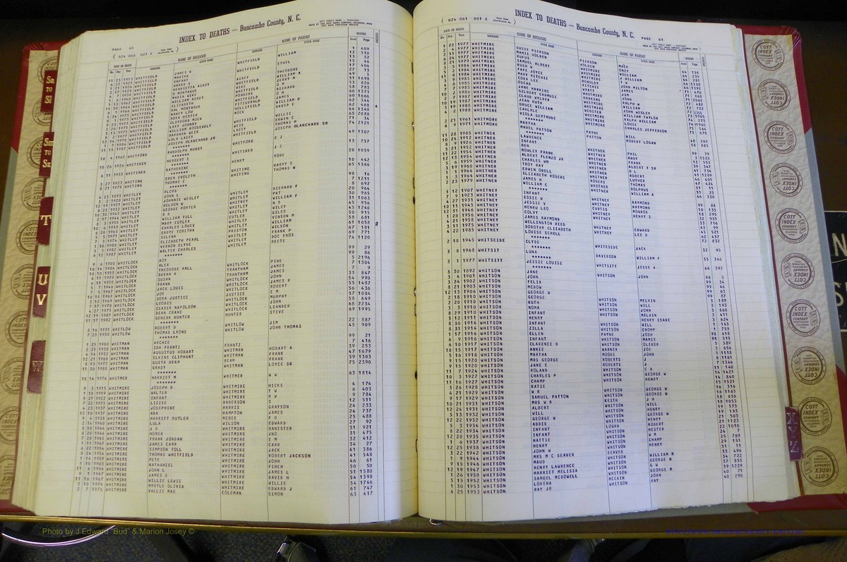 Bun. Co, NC, Deaths 1890 -1988, S to Z (154).JPG
