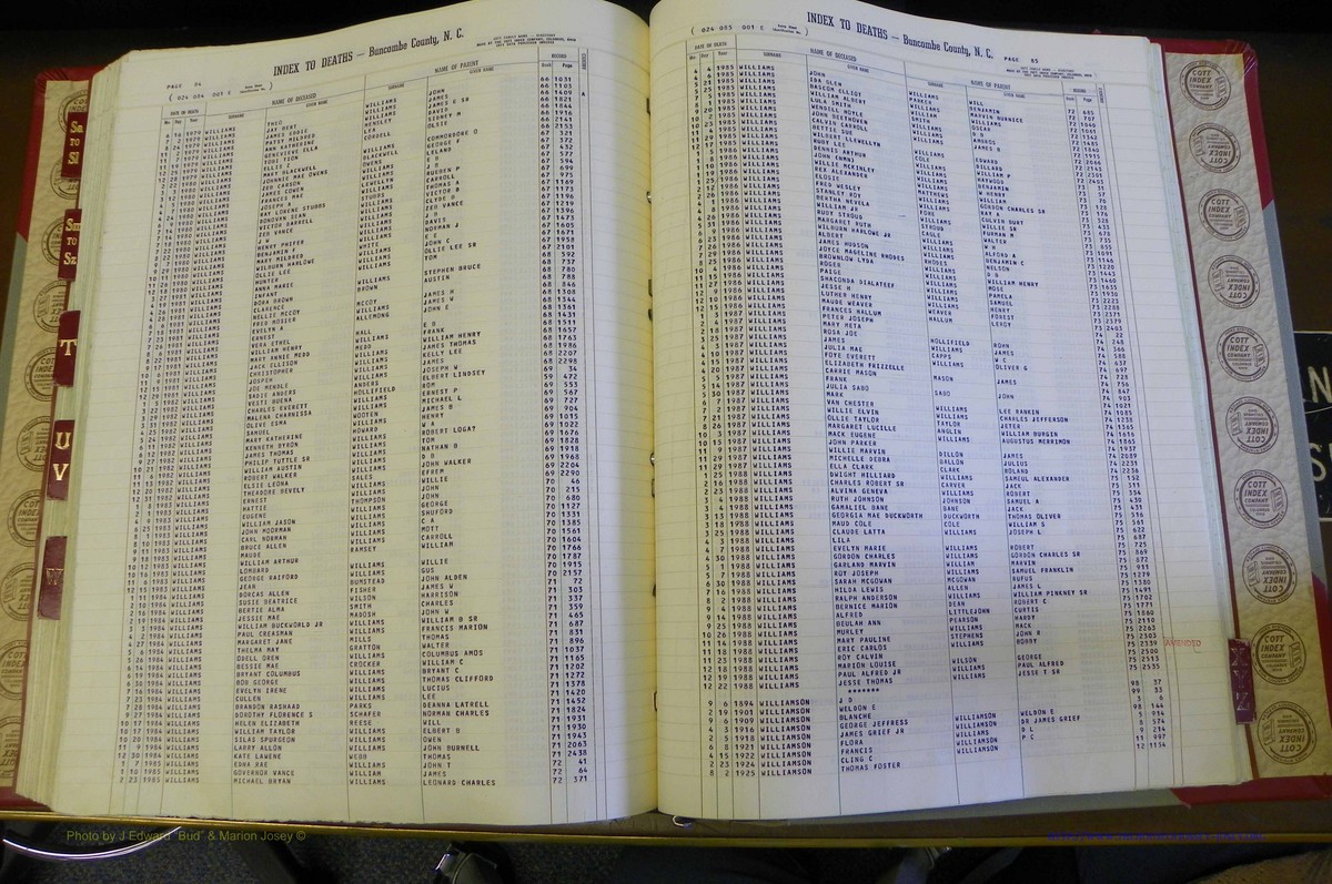Bun. Co, NC, Deaths 1890 -1988, S to Z (166).JPG