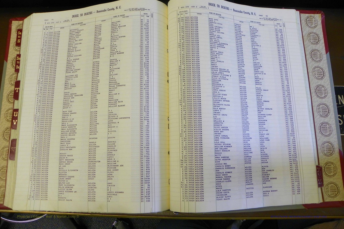 Bun. Co, NC, Deaths 1890 -1988, S to Z (171).JPG