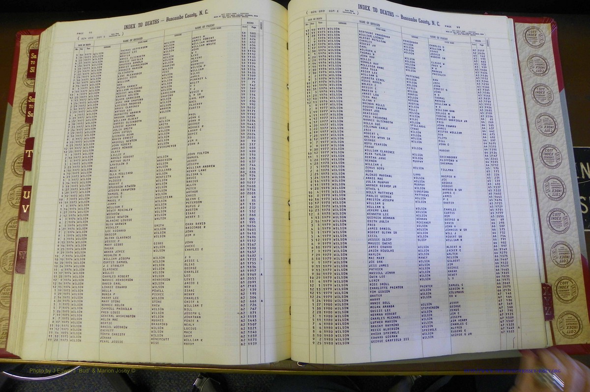Bun. Co, NC, Deaths 1890 -1988, S to Z (173).JPG