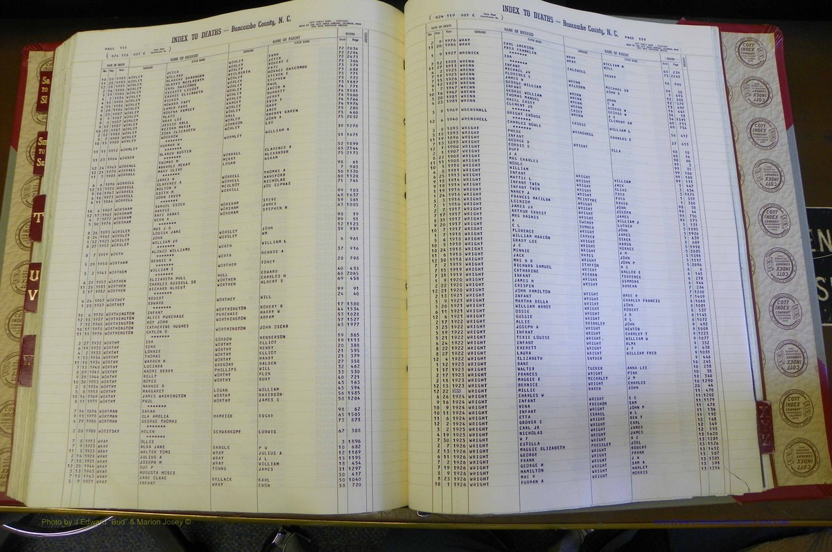 Bun. Co, NC, Deaths 1890 -1988, S to Z (183).JPG
