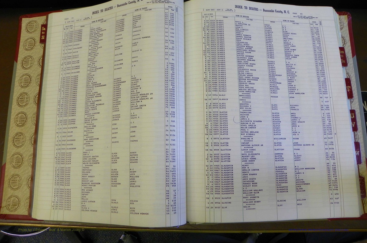 Bun. Co, NC, Deaths 1890 -1988, S to Z (37).JPG