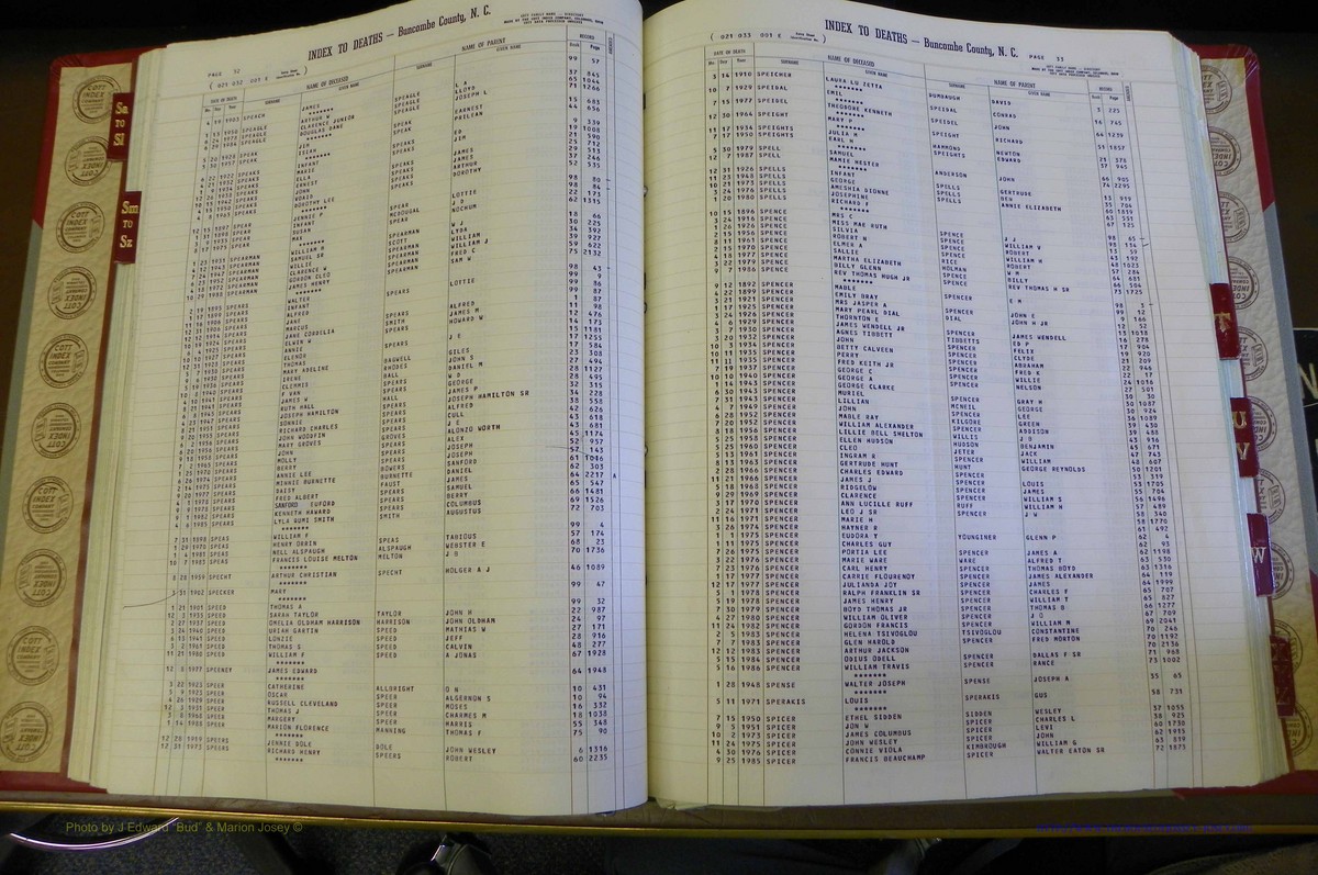 Bun. Co, NC, Deaths 1890 -1988, S to Z (60).JPG