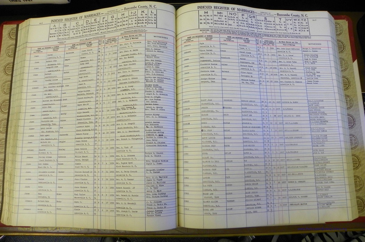 Bun Co, NC, Marr 1950 - 1961, Female Index (124).JPG