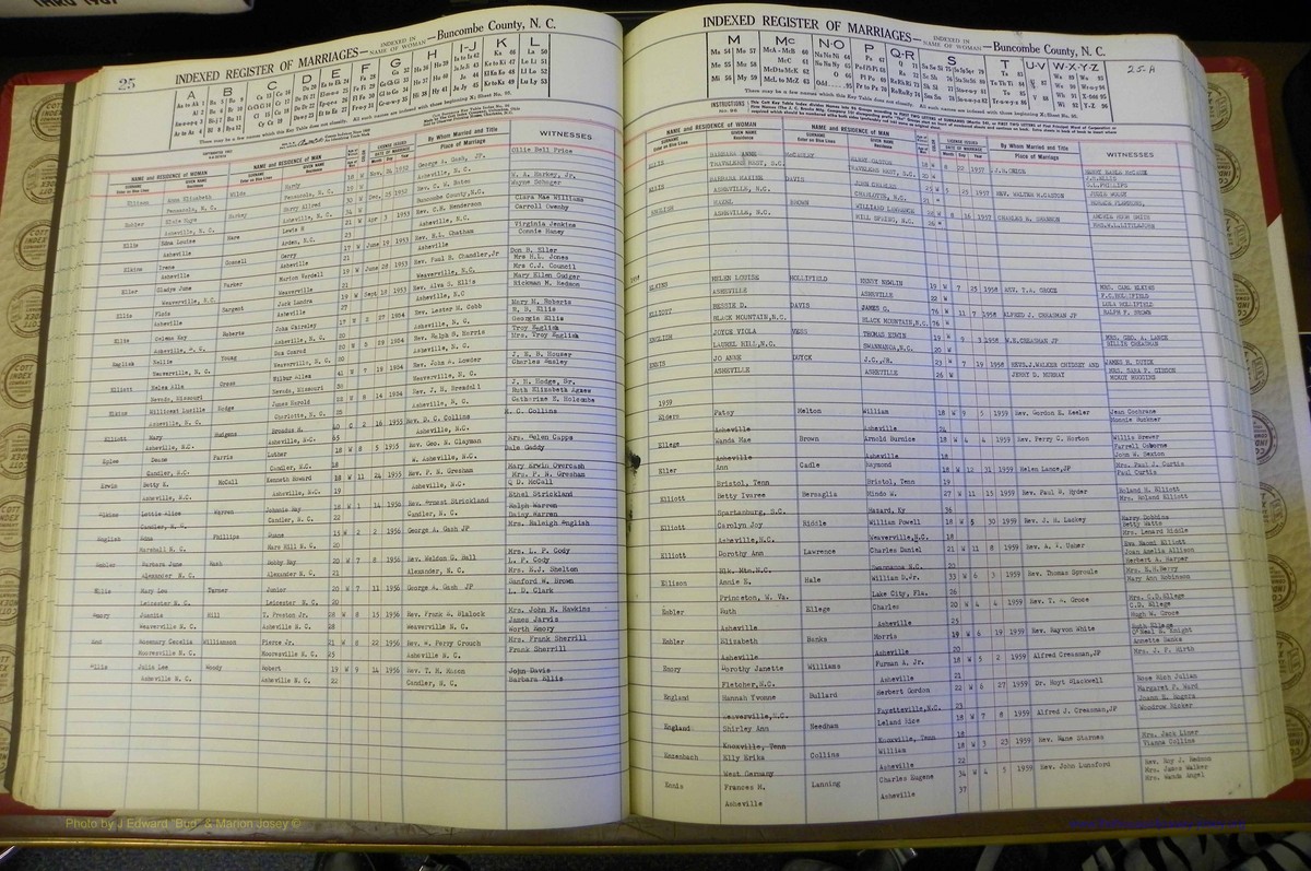 Bun Co, NC, Marr 1950 - 1961, Female Index (71).JPG