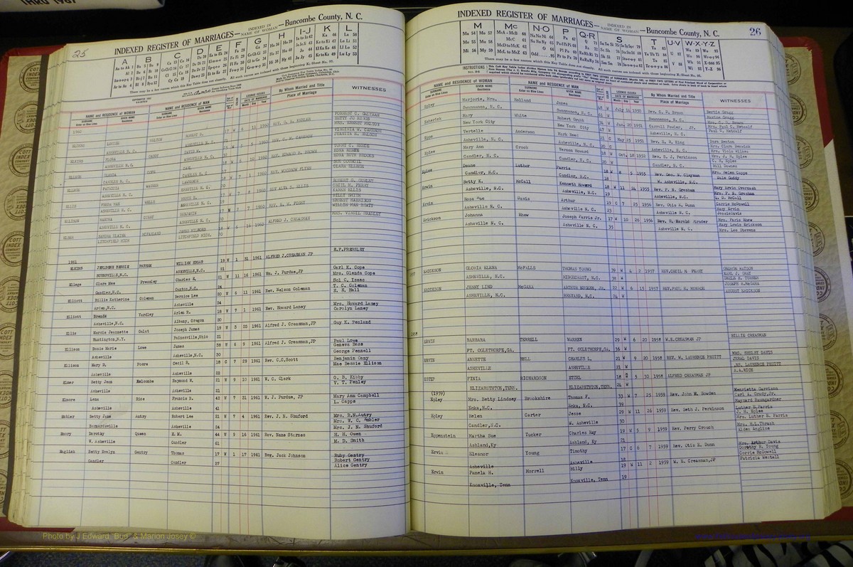 Bun Co, NC, Marr 1950 - 1961, Female Index (72).JPG