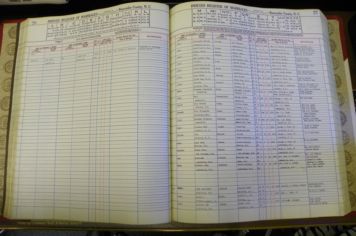 Bun Co, NC, Marr 1950 - 1961, Female Index (73).JPG