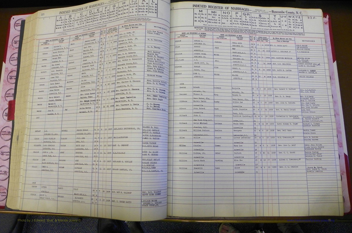 Bun Co, NC, Marriages 1950 - 1961, Male Index (90).JPG