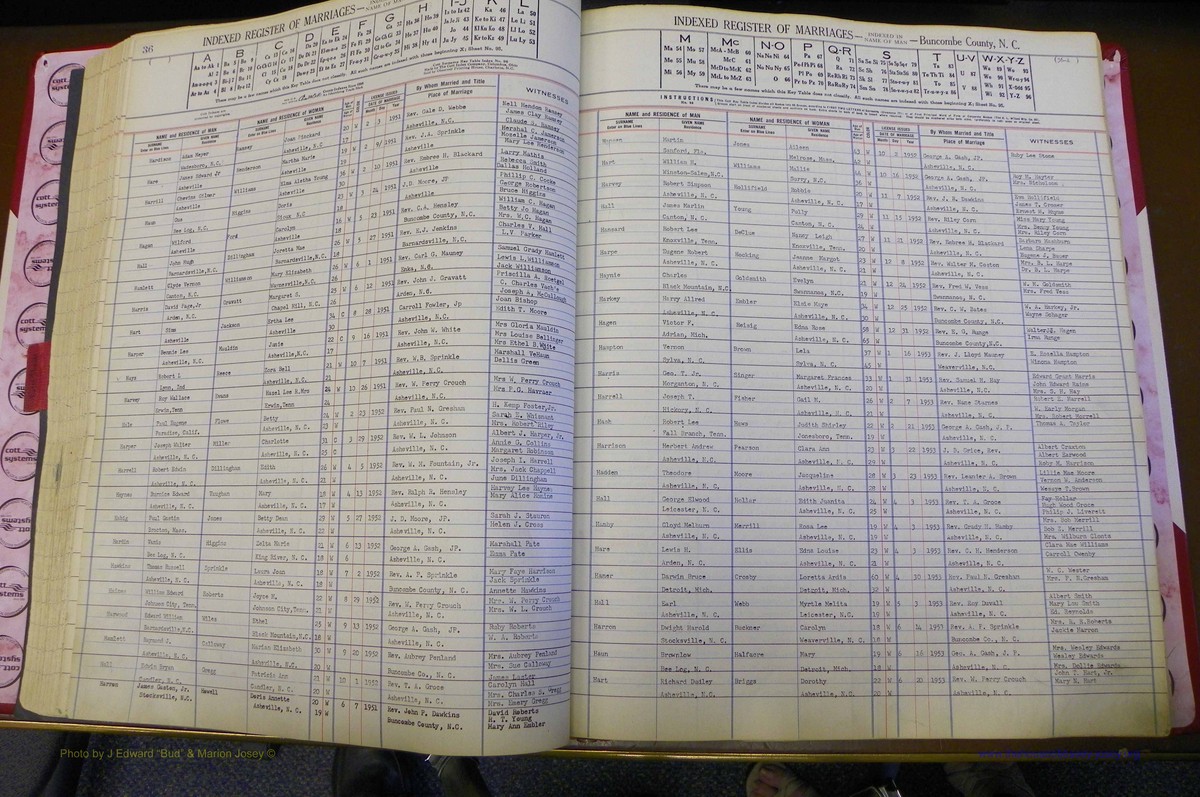 Bun Co, NC, Marriages 1950 - 1961, Male Index (99).JPG